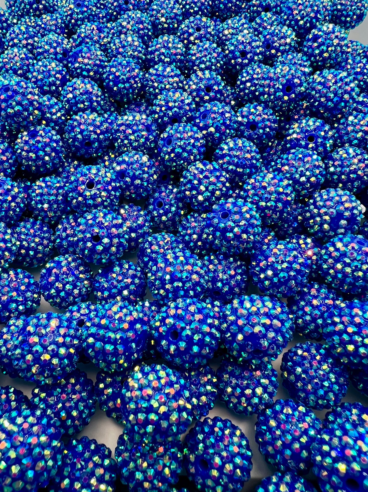 20mm Dark blue AB rhinestone beads