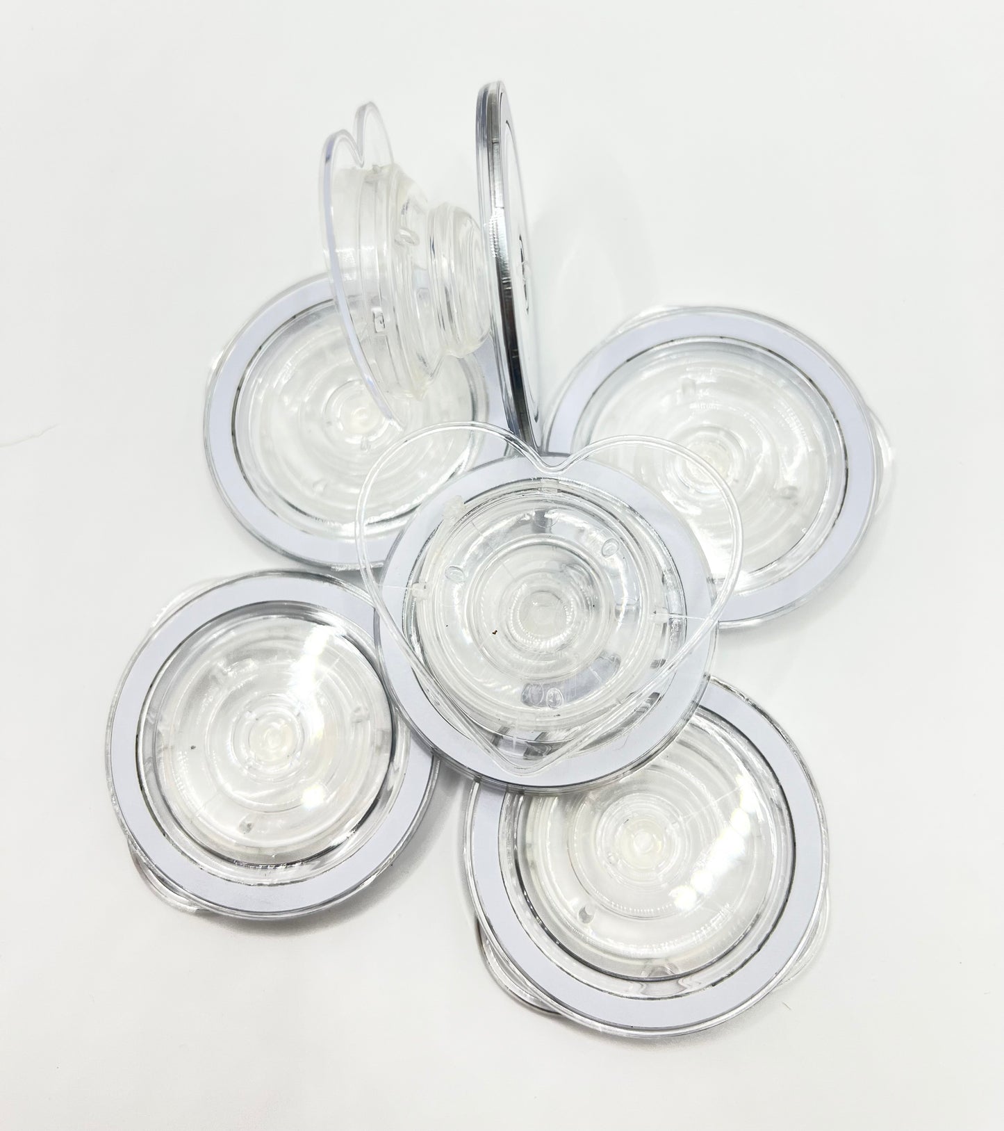 MagSafe pop sockets (clear heart shape)