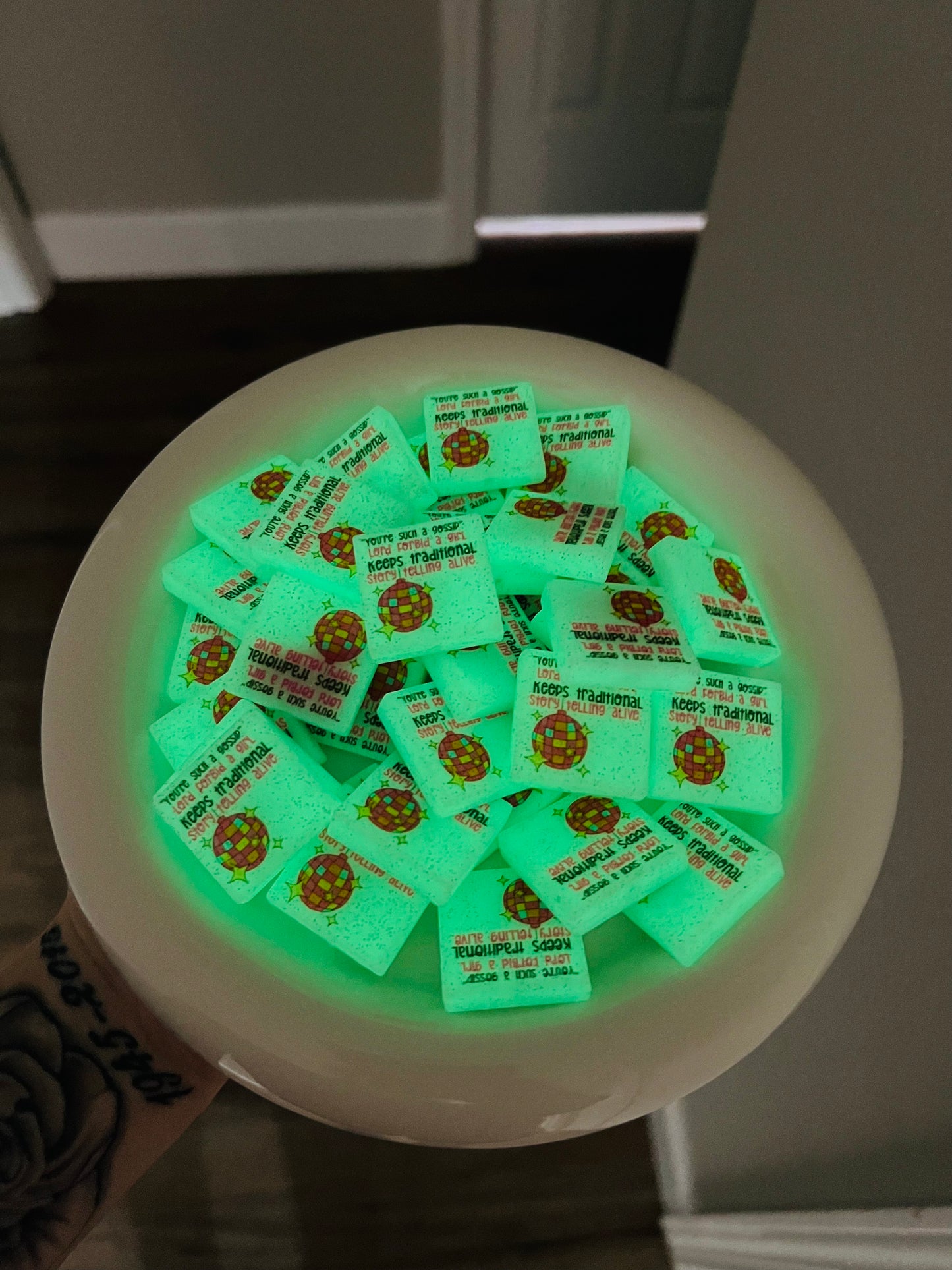 "You cuss a lot" Lord forbid a girl tries to season up a sentence focal EXCLUSIVE (glow in the dark)