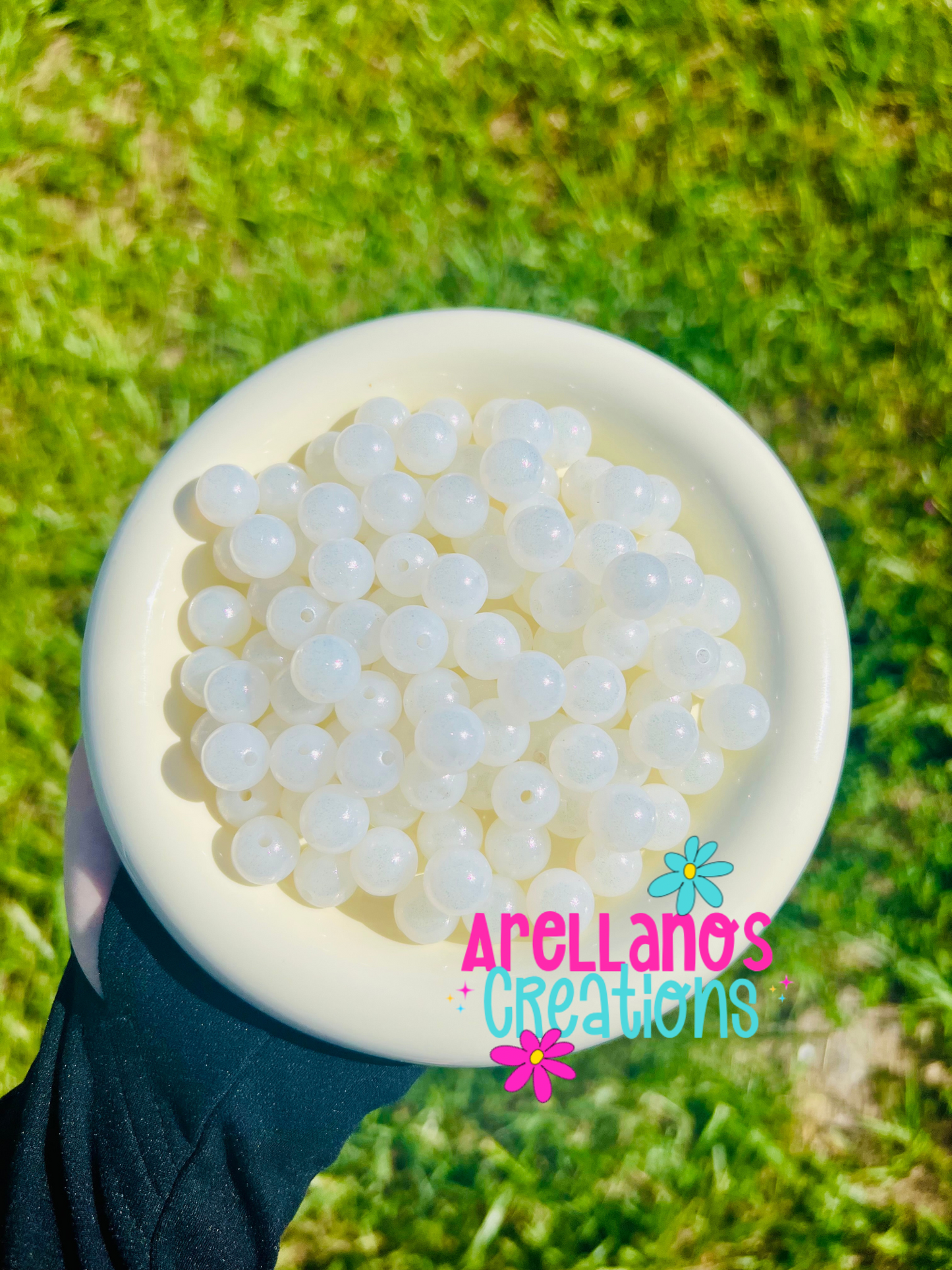 12mm opal silicone beads