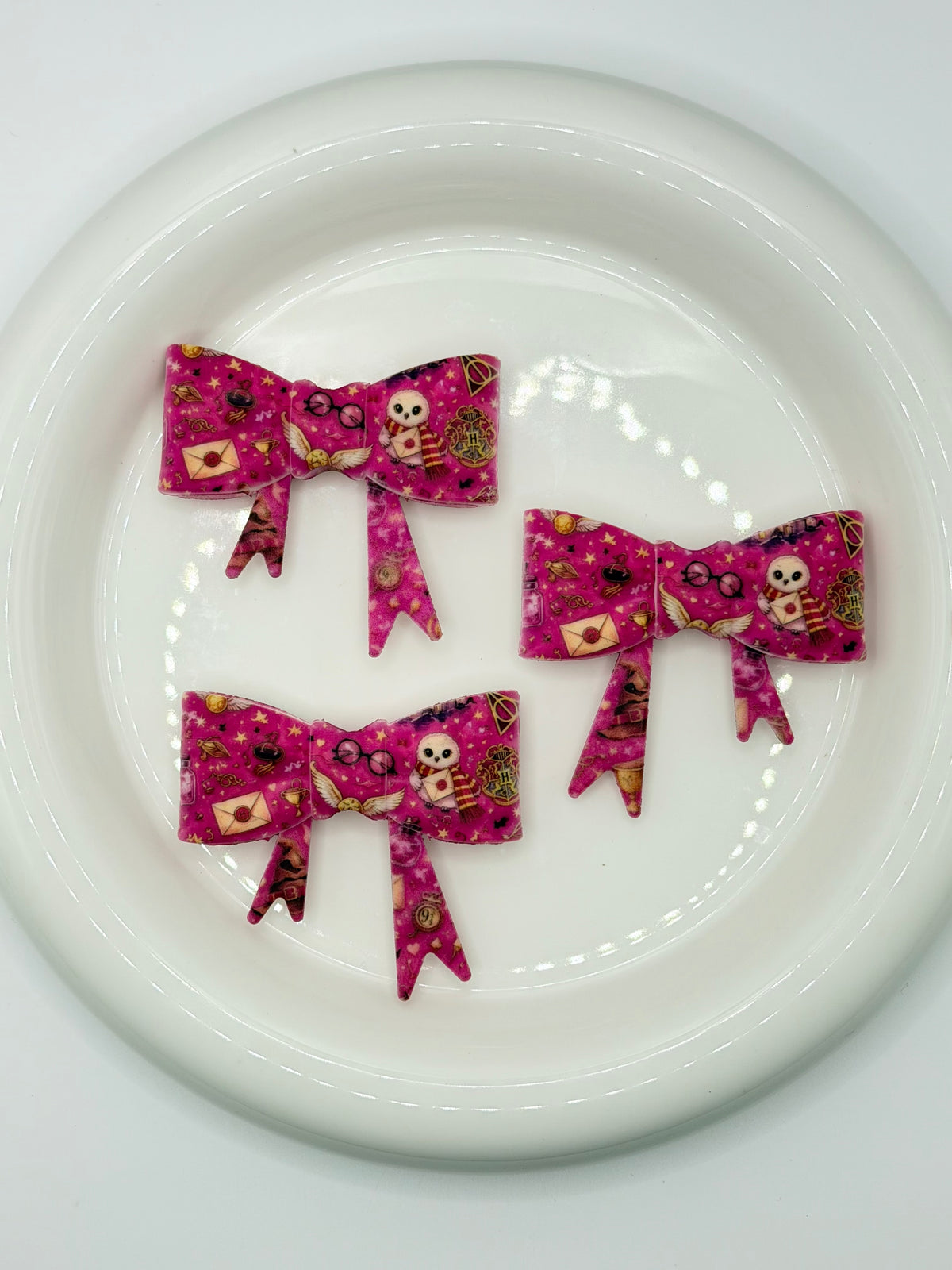 #333 Pink HP large bow focal (1ct)