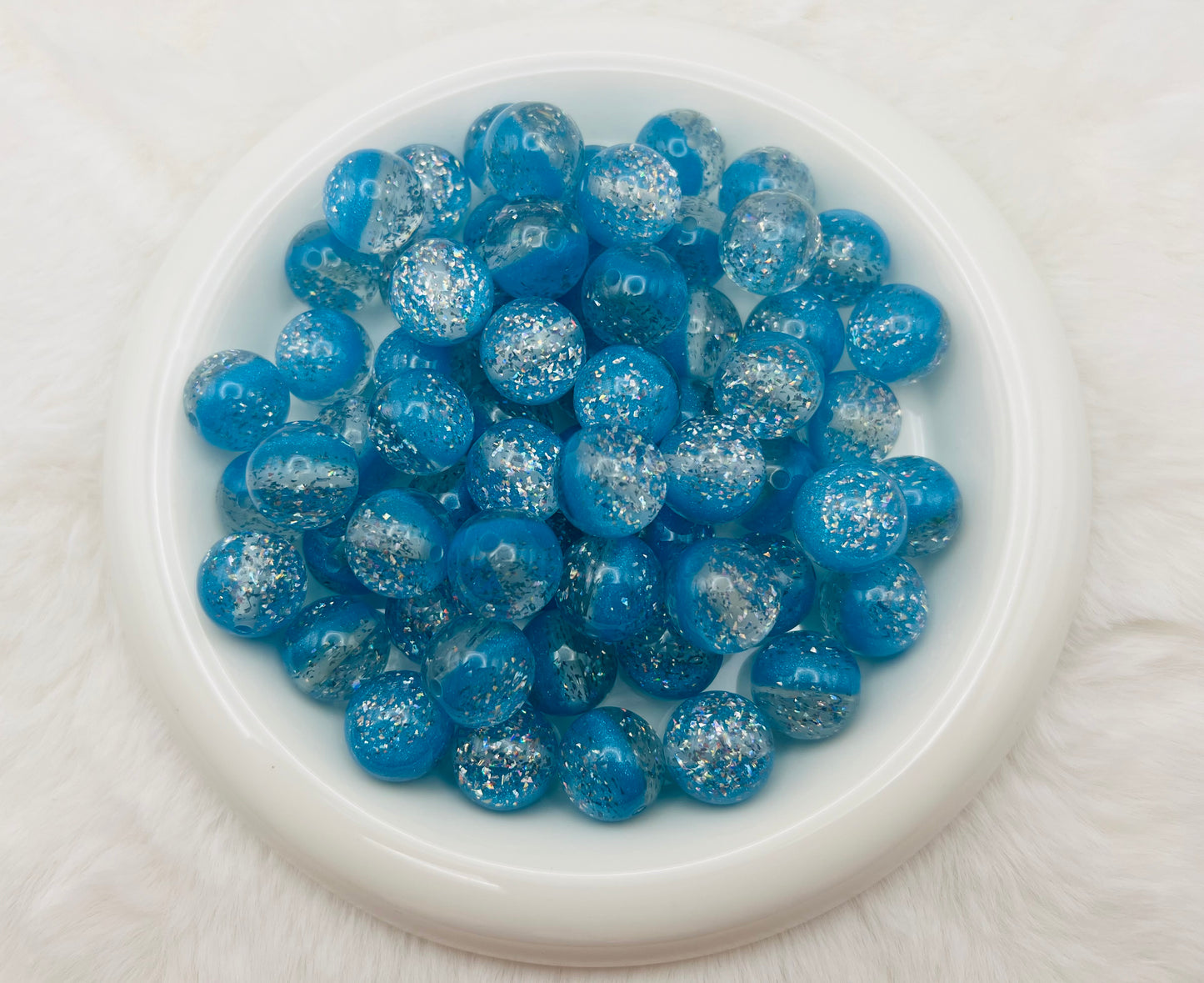 20mm glitter film cat eye acrylic beads (10 different colors)