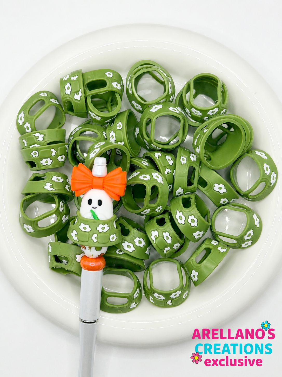 3D Green Daisy Apron Focal EXCLUSIVE (1ct)