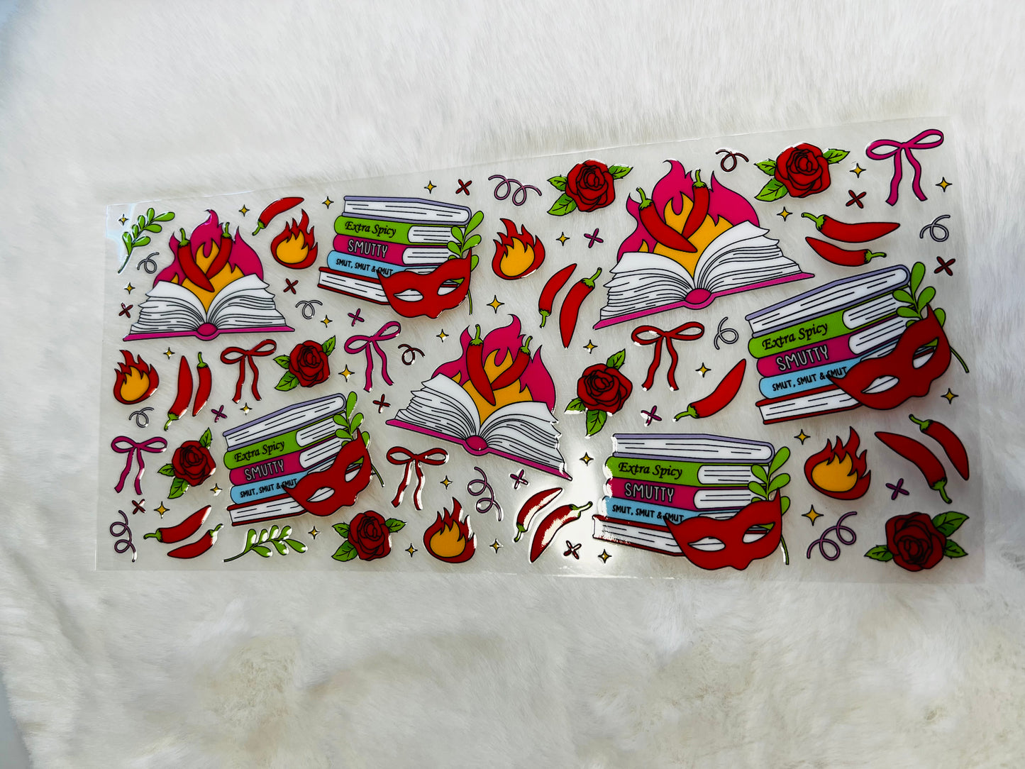 Spicy books 16oz UV DTF wrap