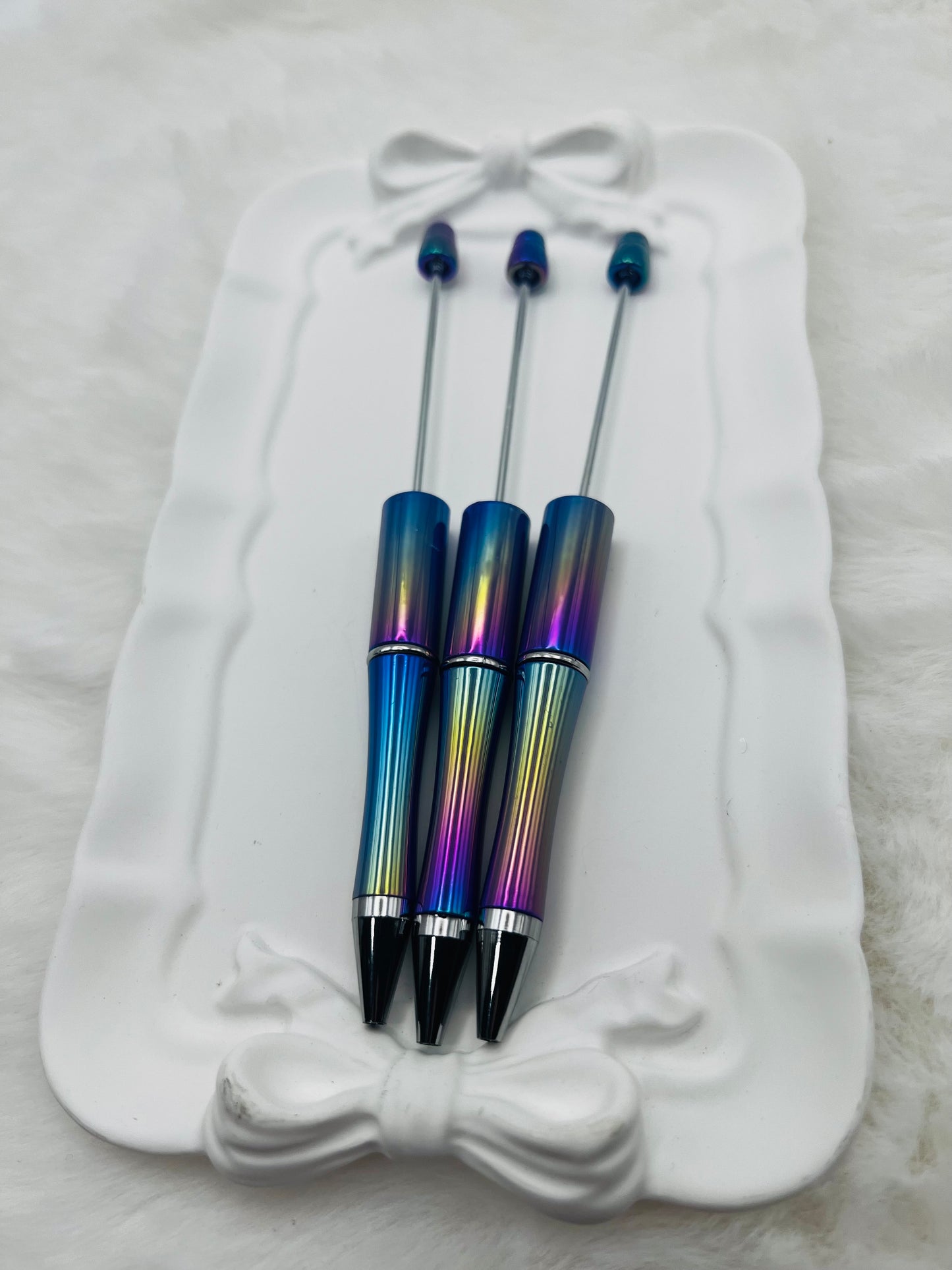 Purple galaxy opal beadable pens