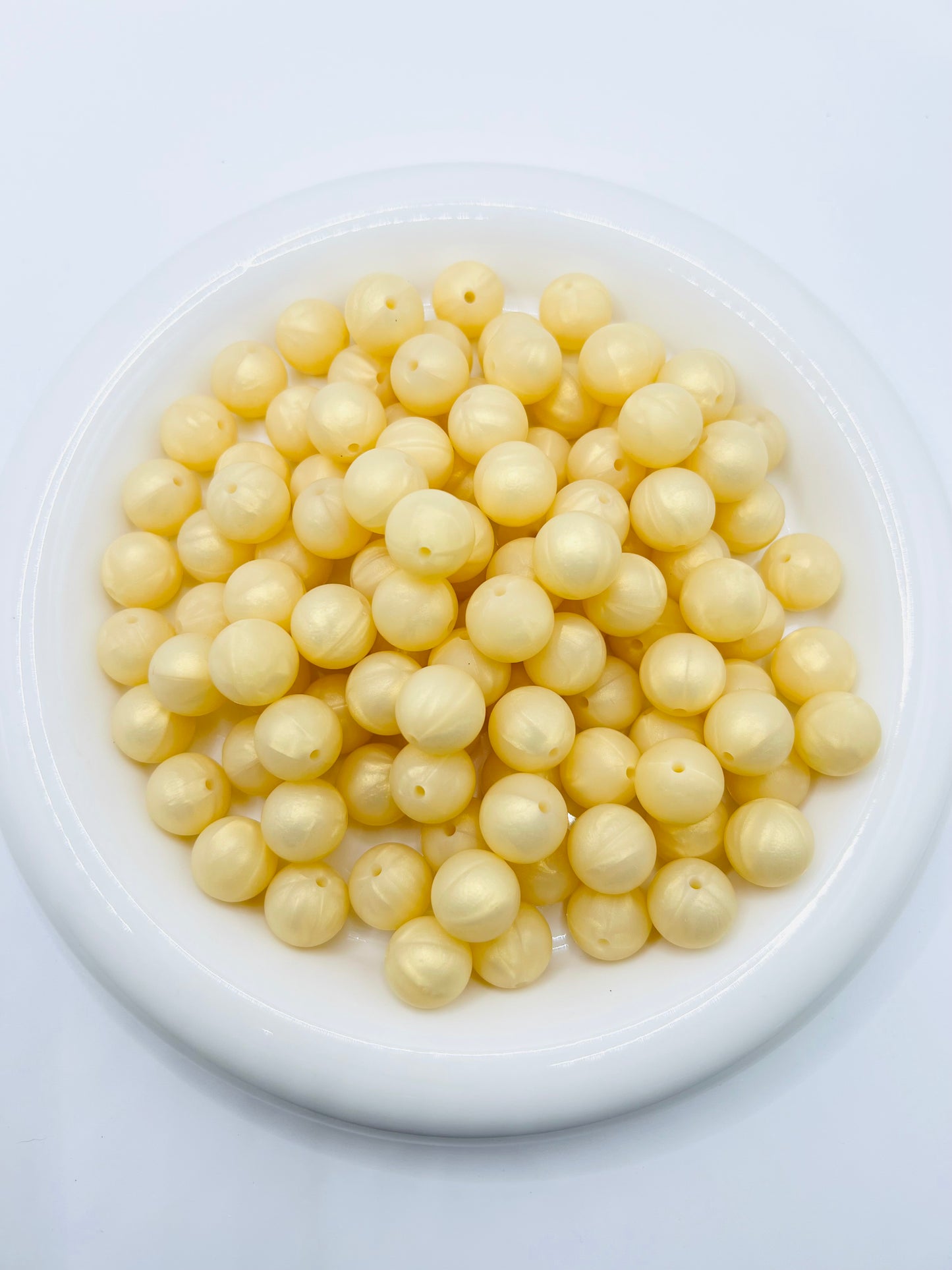 15mm stay golden solid silicone beads