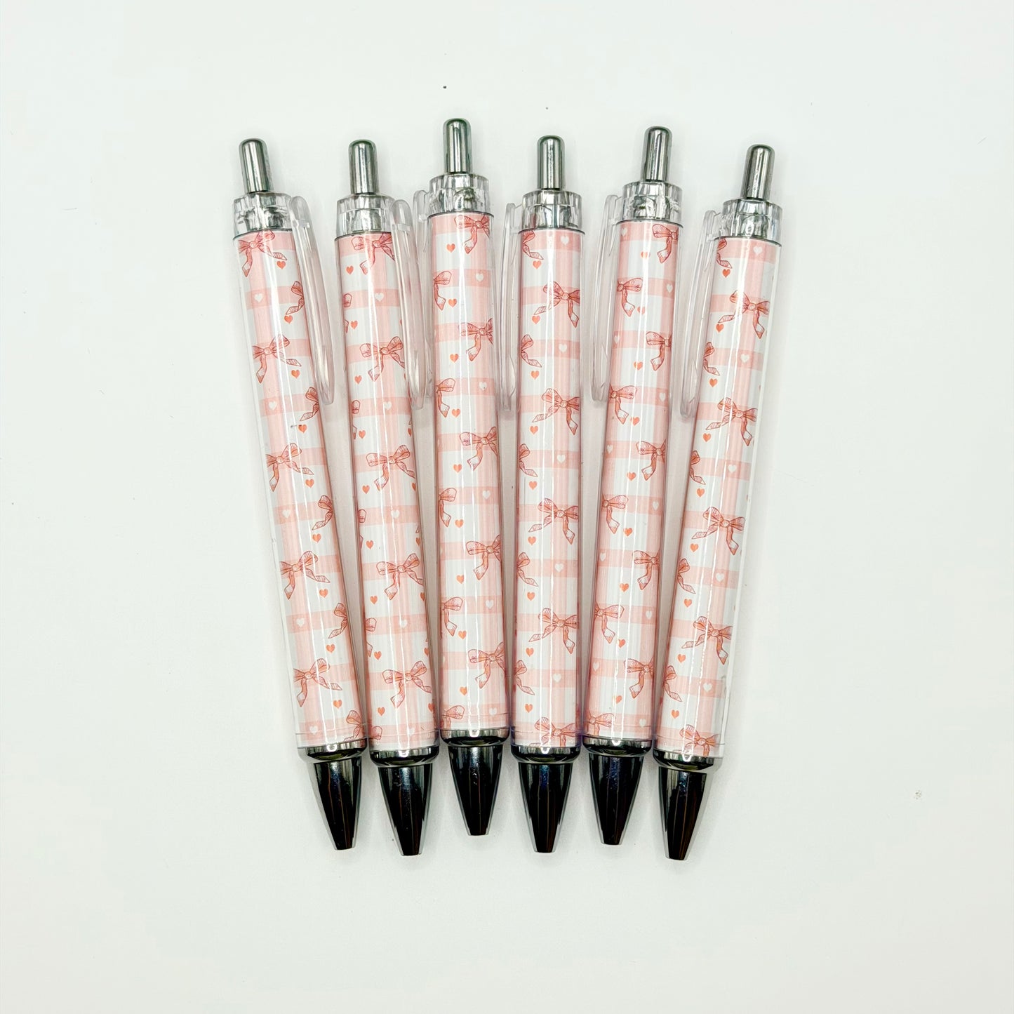 Lovely Plaid Bows Ball Point Pen (1ct)