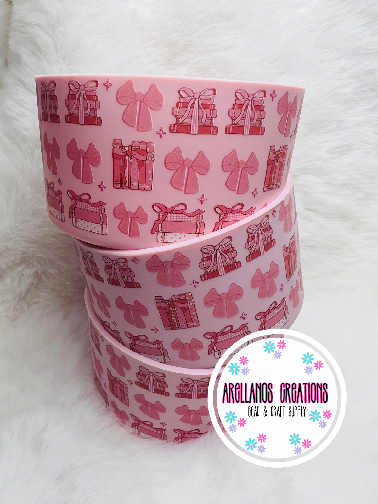 Books & bows silicone tumbler boot EXCLUSIVE