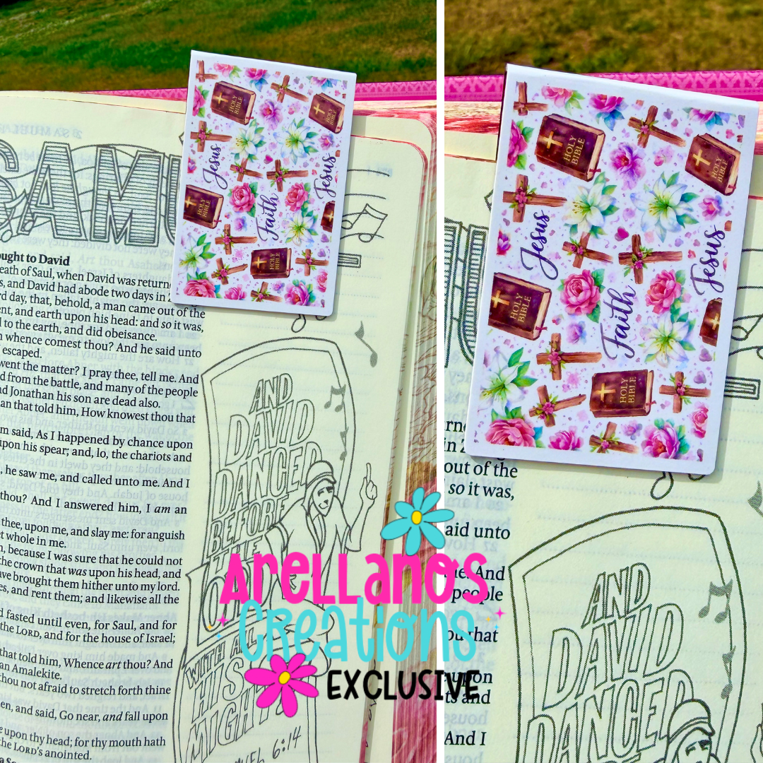 Faith & Jesus Floral Magnetic Bookmark EXCLUSIVE (1ct)