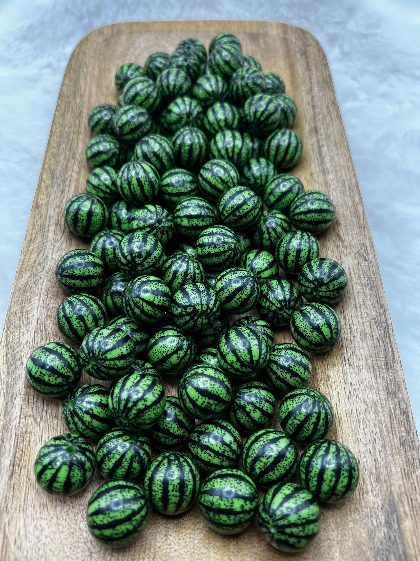 Watermelon 20mm bubblegum beads