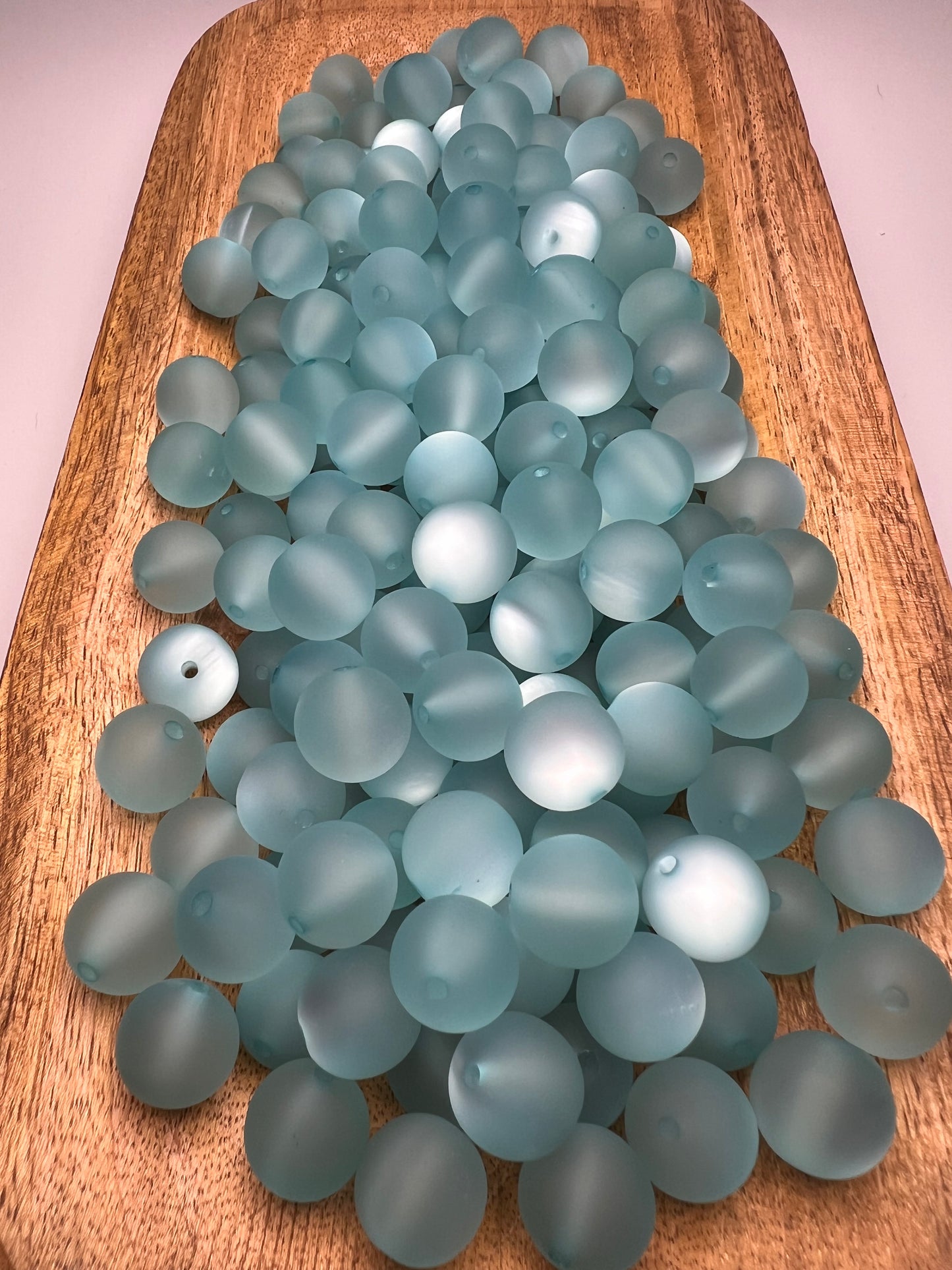 Frosted Cat Eye Acrylic Beads 15mm (Pack of 10) 9 Colors