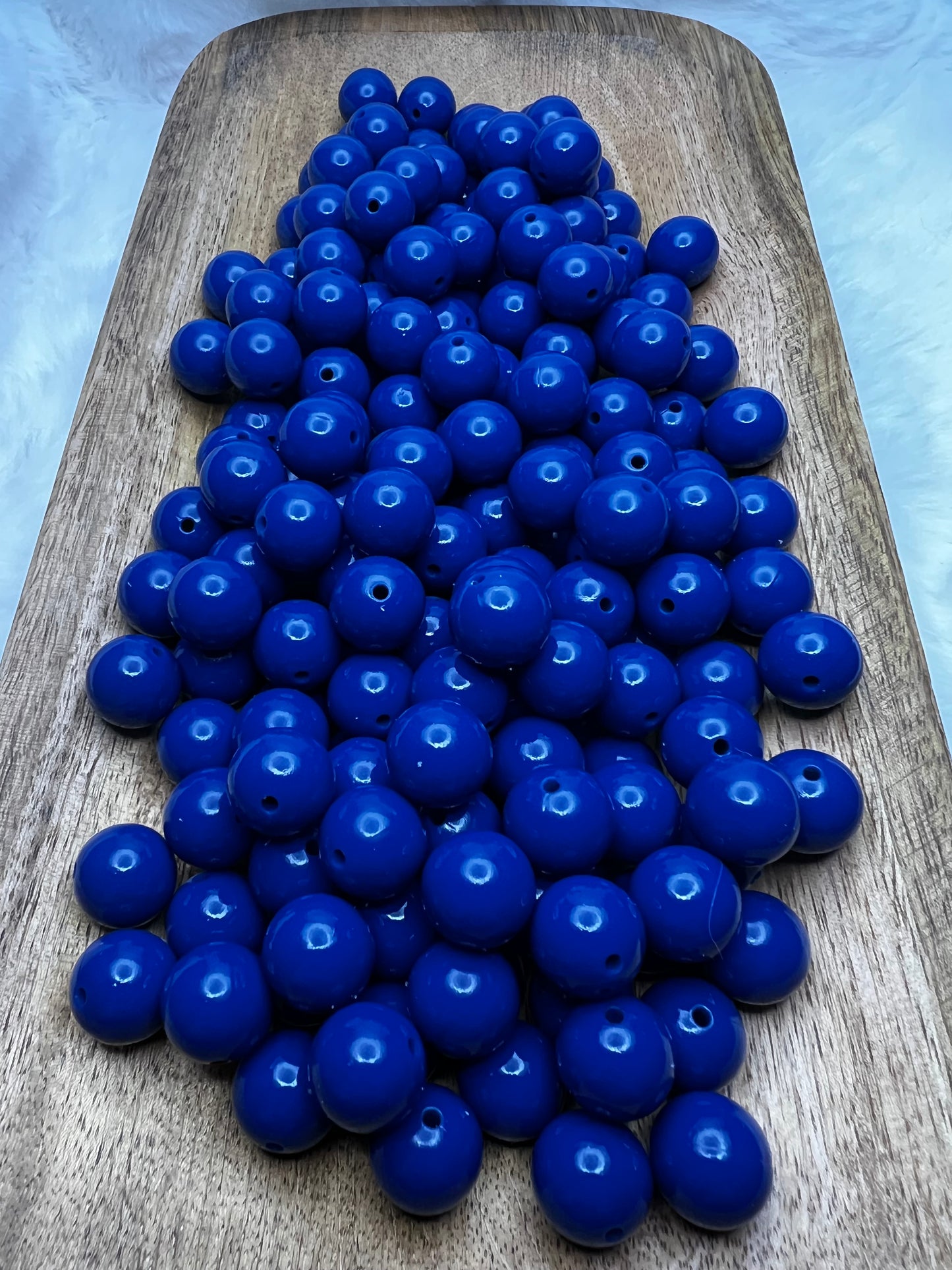 15mm berry blue liquid silicone beads