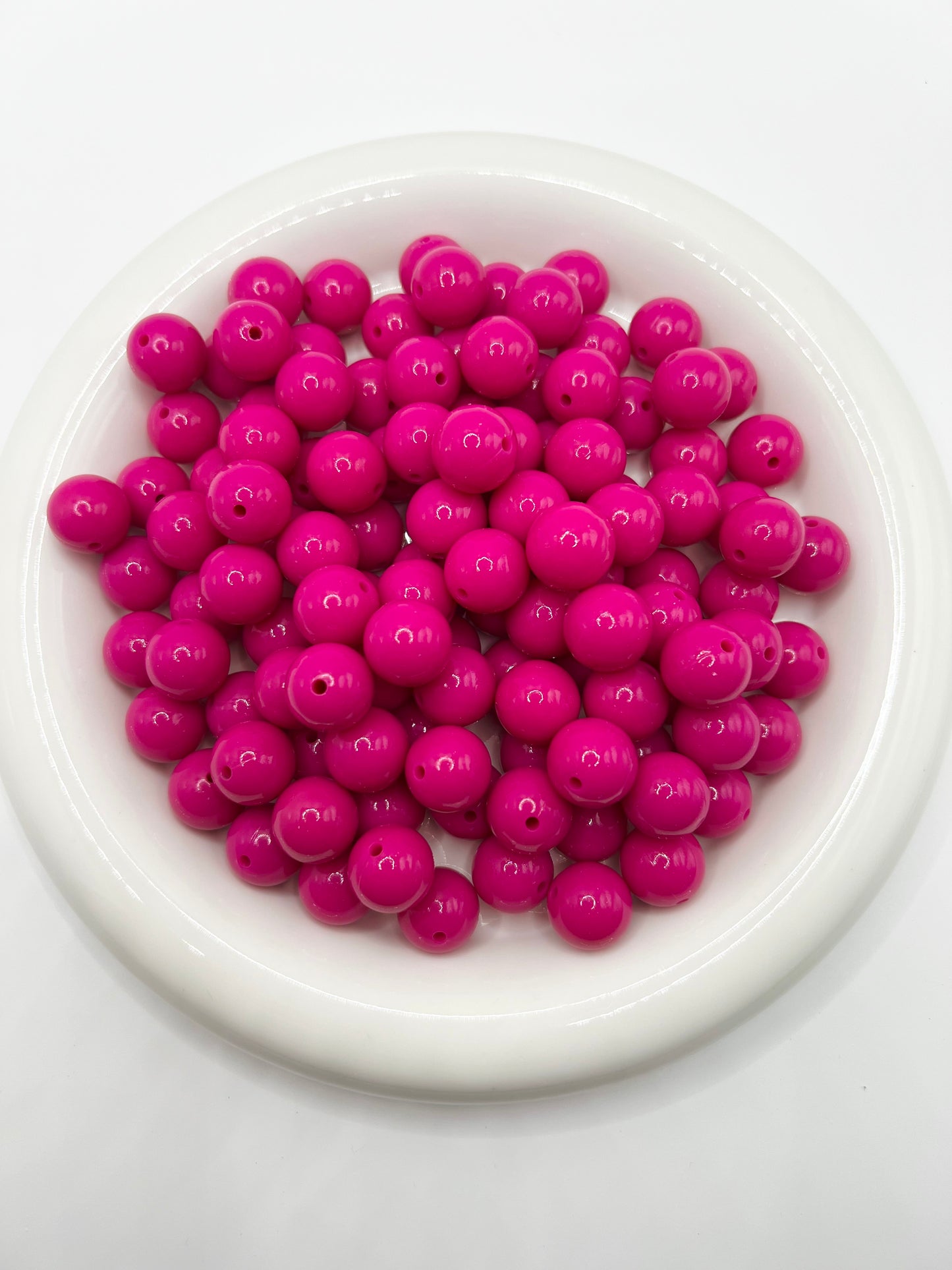 15mm magenta liquid silicone beads