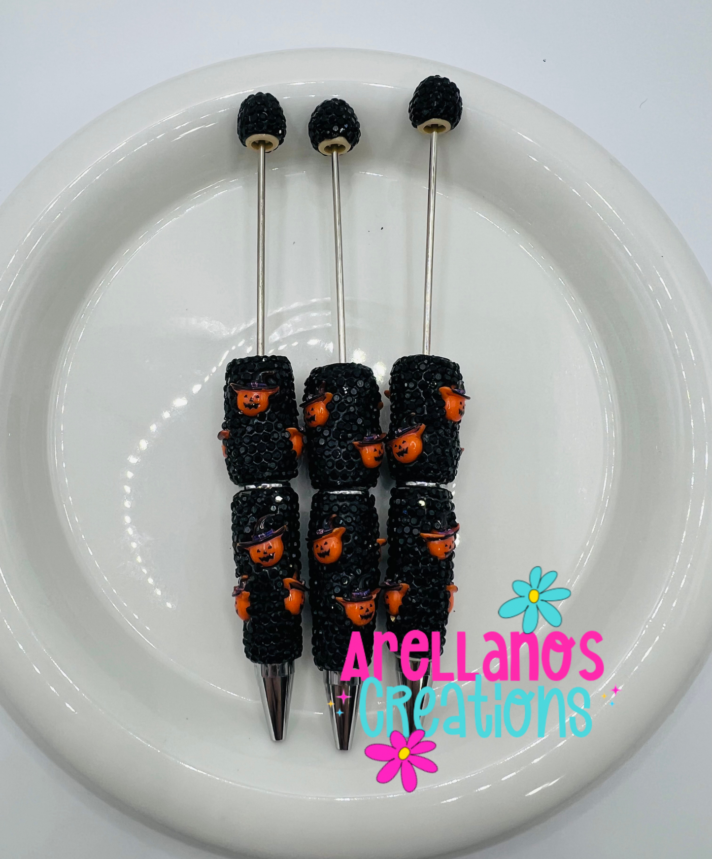 Wizard pumpkin - super blingy rhinestone pen