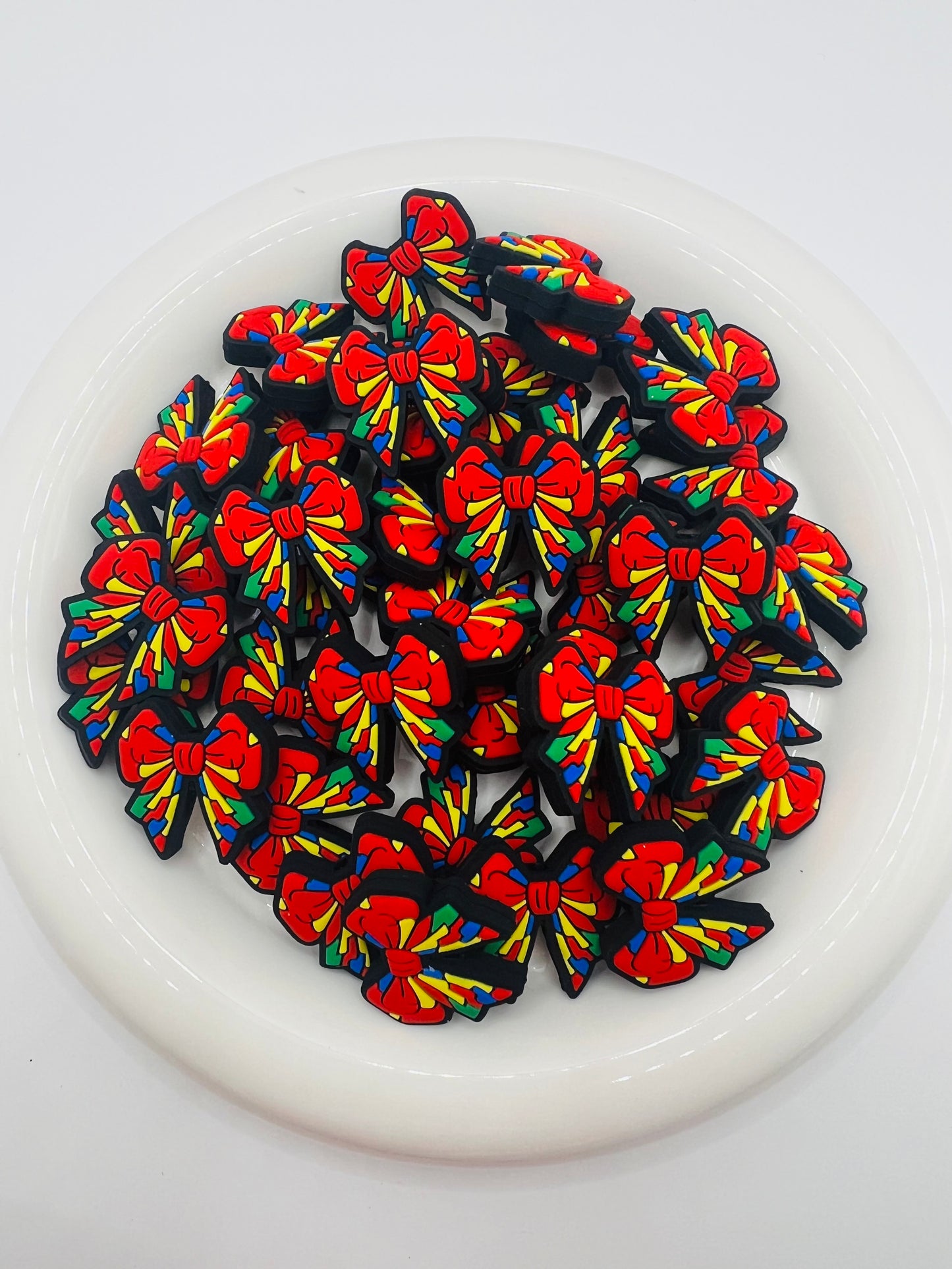 "I am different, not less" awareness silicone bow focal