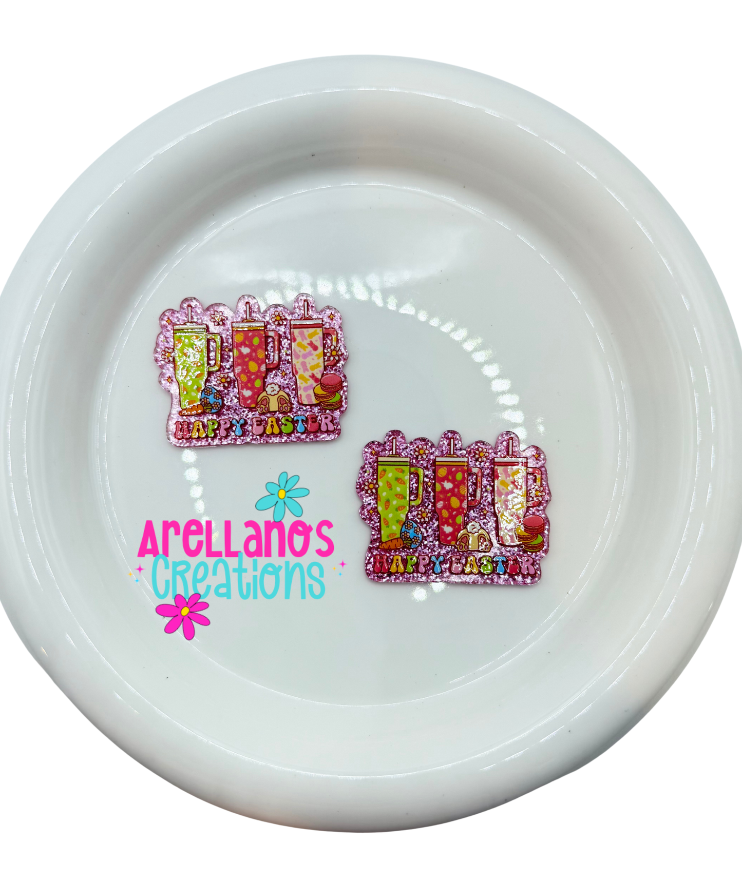 #54 Happy Easter Tumblers - Acrylic Flatback