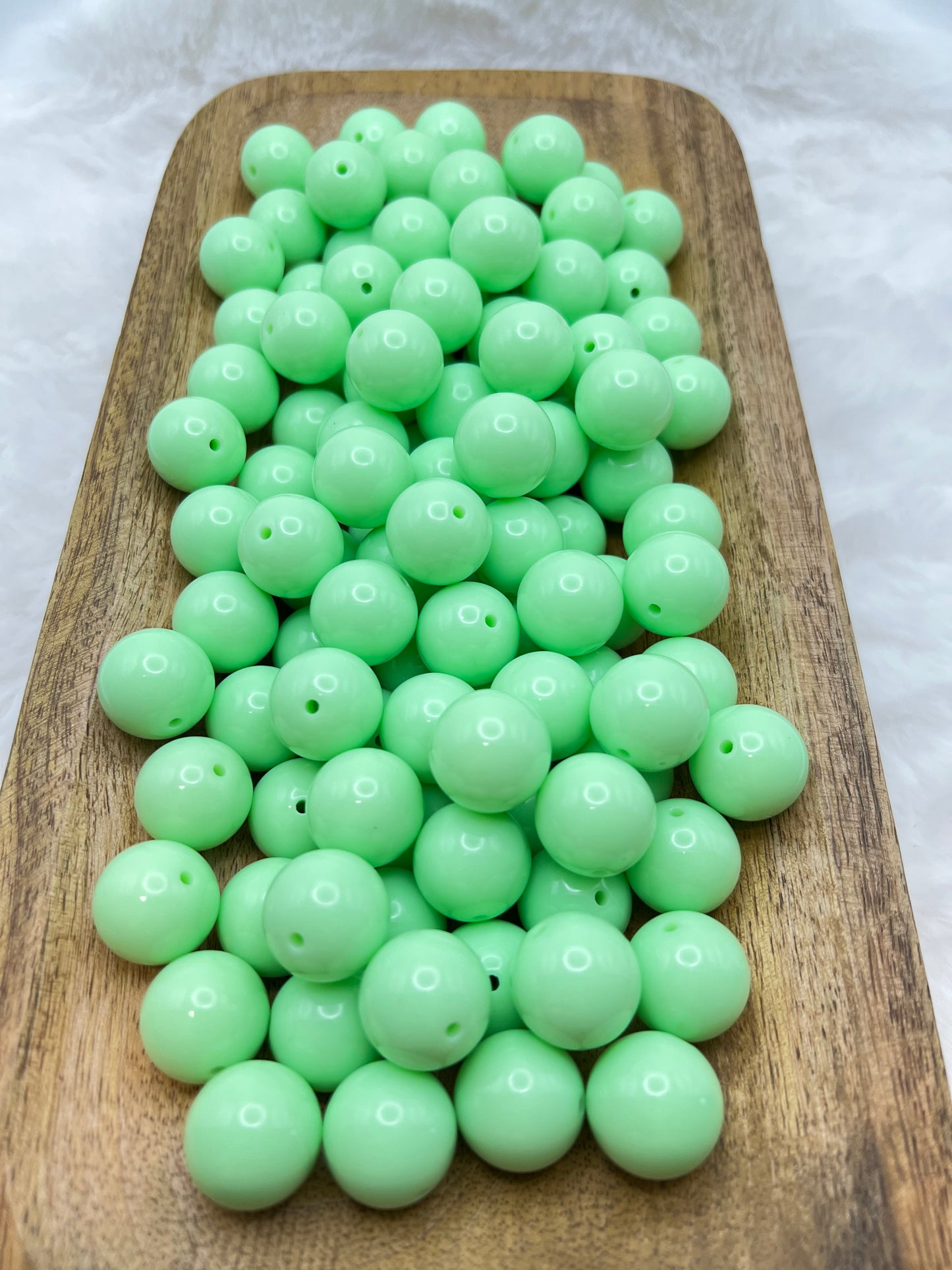 20mm melon solid acrylic bubblegum beads