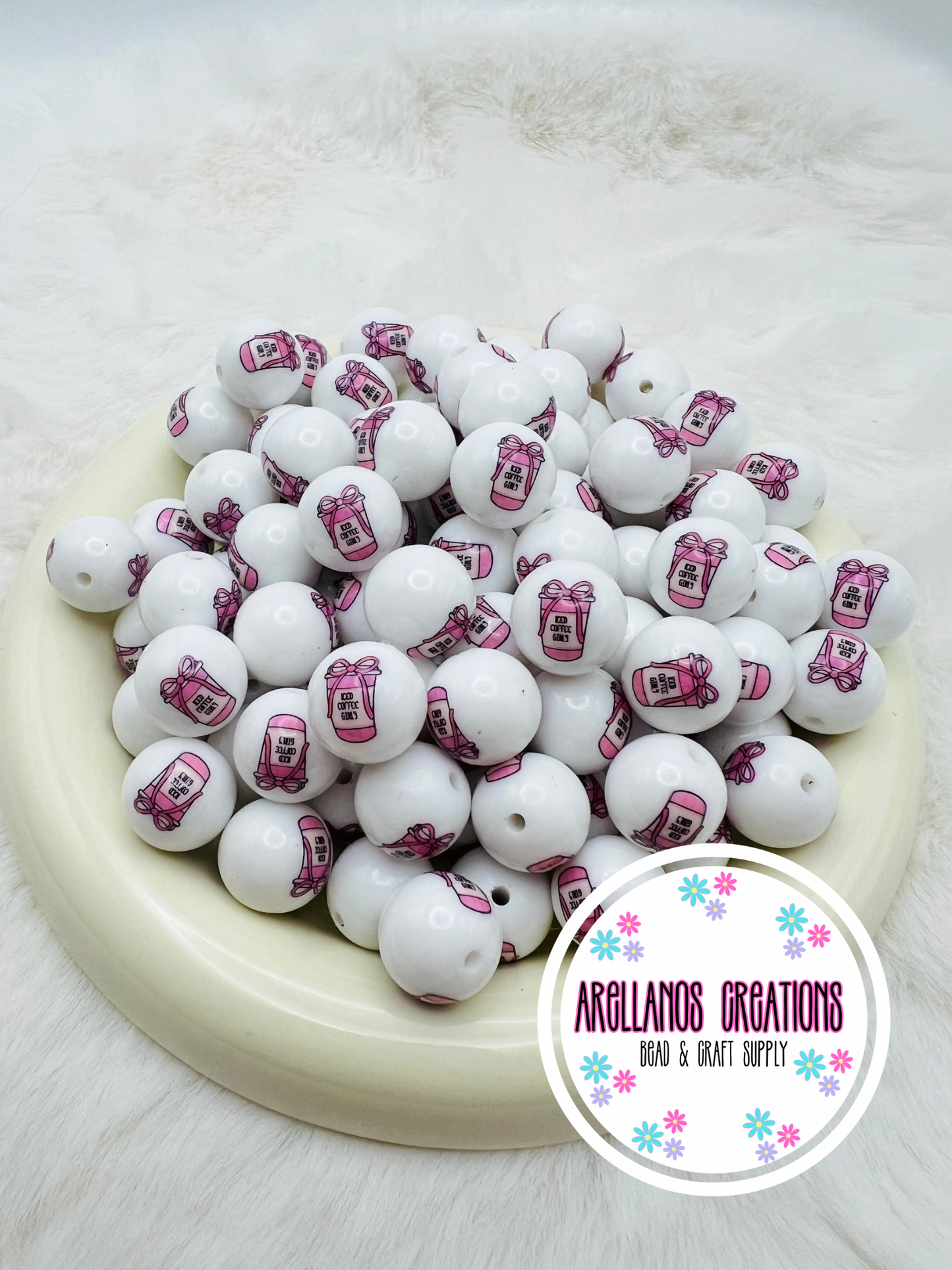 15mm iced coffee girly liquid silicone beads EXCLUSIVE