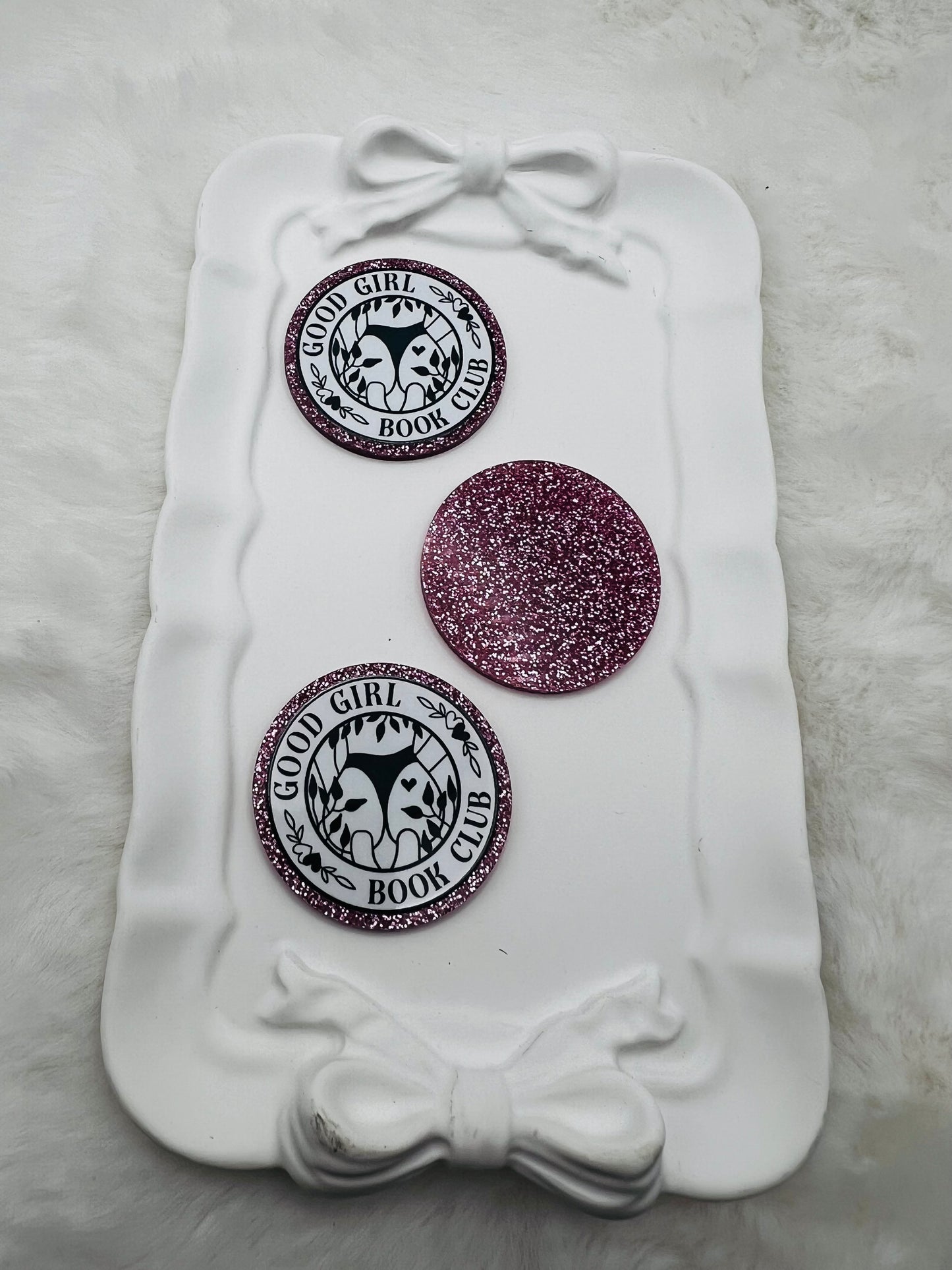 Good girl book club flatback acrylic