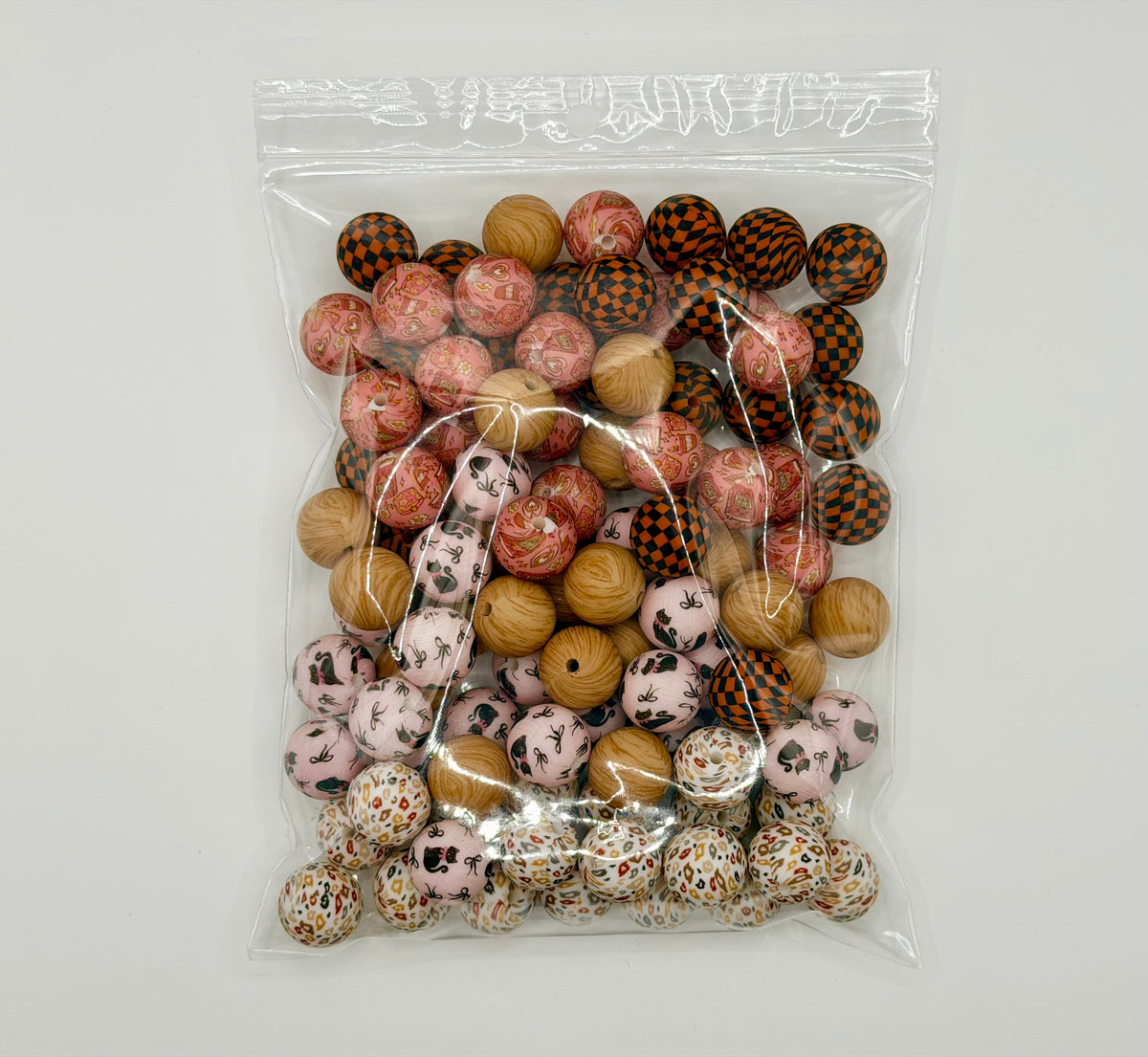 Fall vibes mix 100ct 15mm silicone beads
