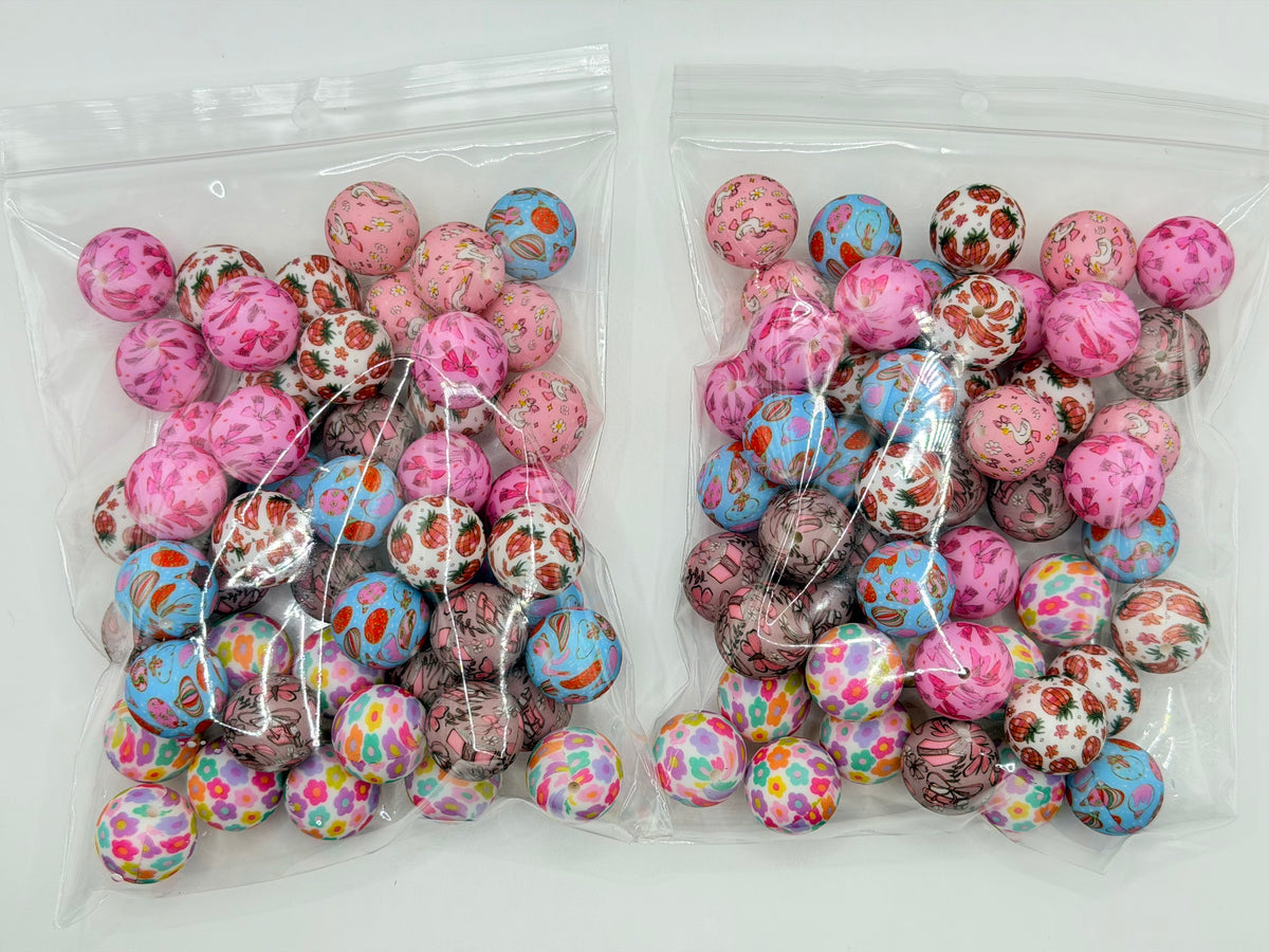 20mm silicone bead mix 50ct