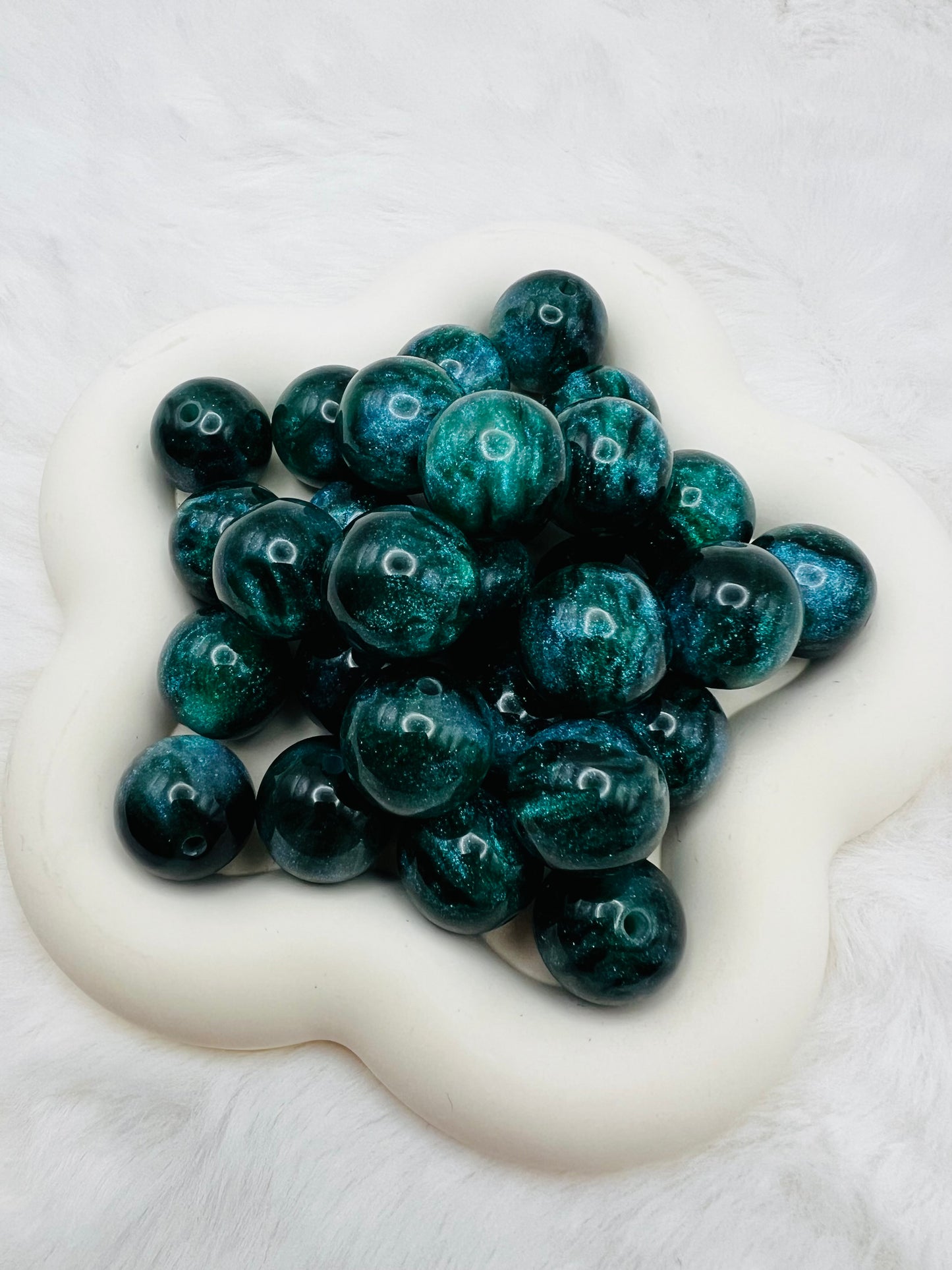 20mm glitter galaxy acrylic beads (8 different colors)