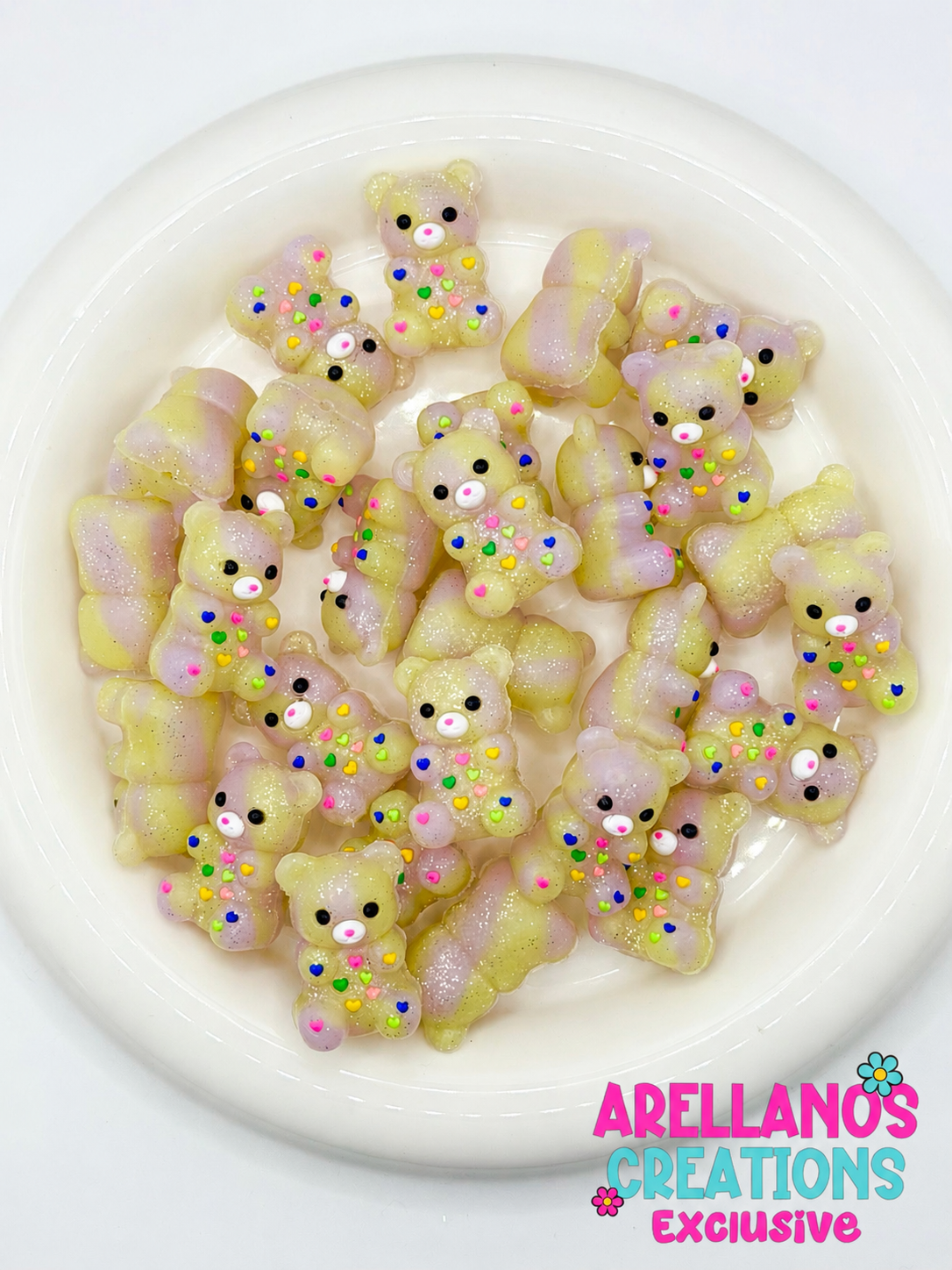 3D Yellow & Pink Swirl Gummy Bear Focal EXCLUSIVE (1ct)