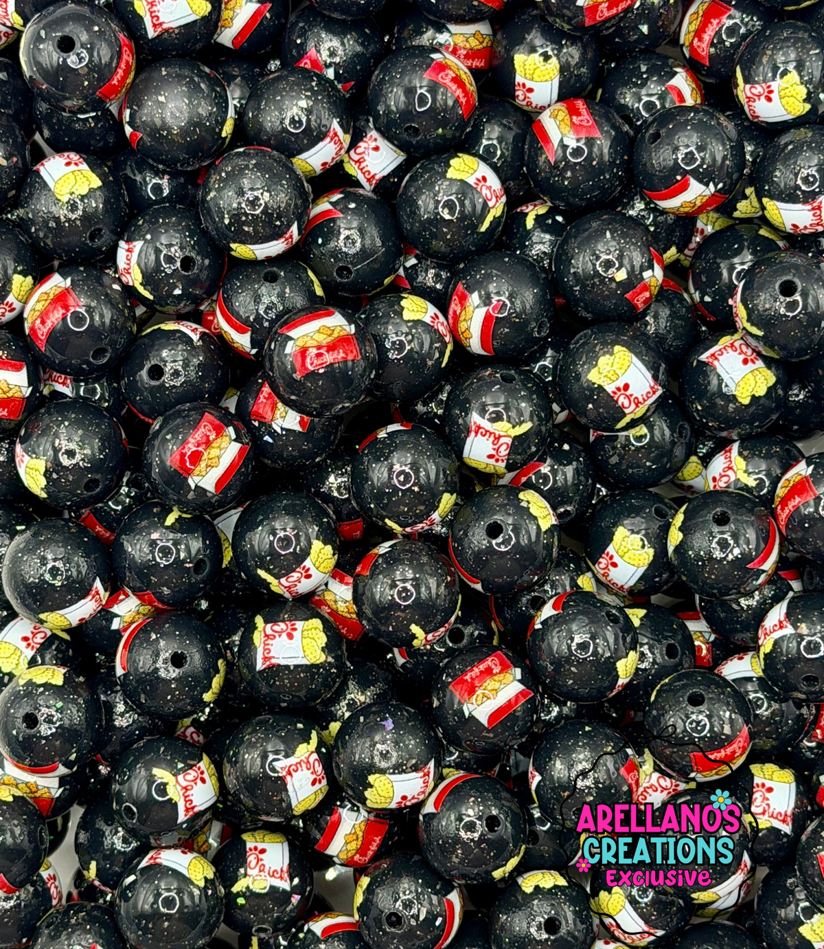 15mm Moo & Munch SHINY glitter silicone beads (1ct) EXCLUSIVE