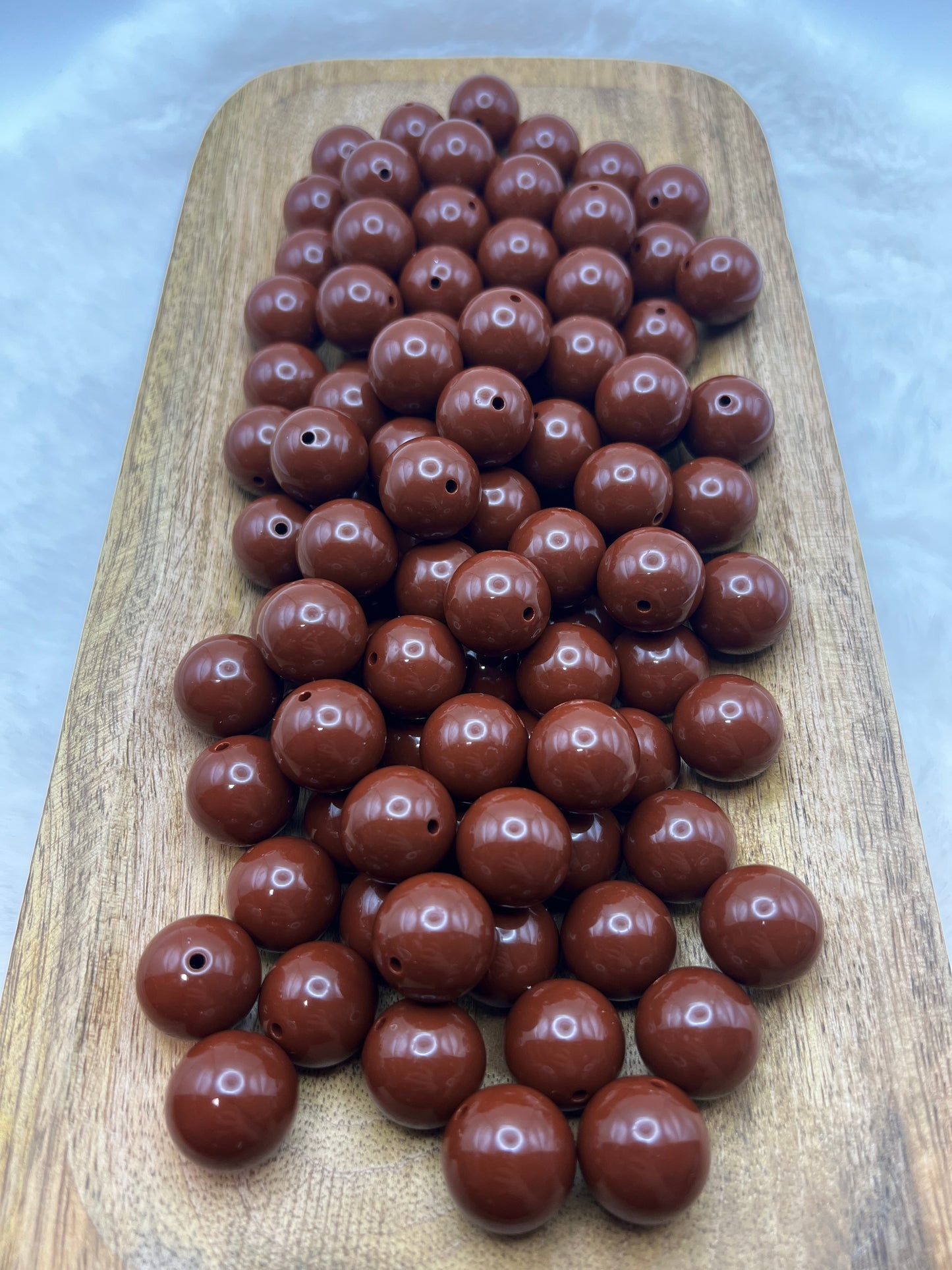 Fudge 20mm solid bubblegum beads