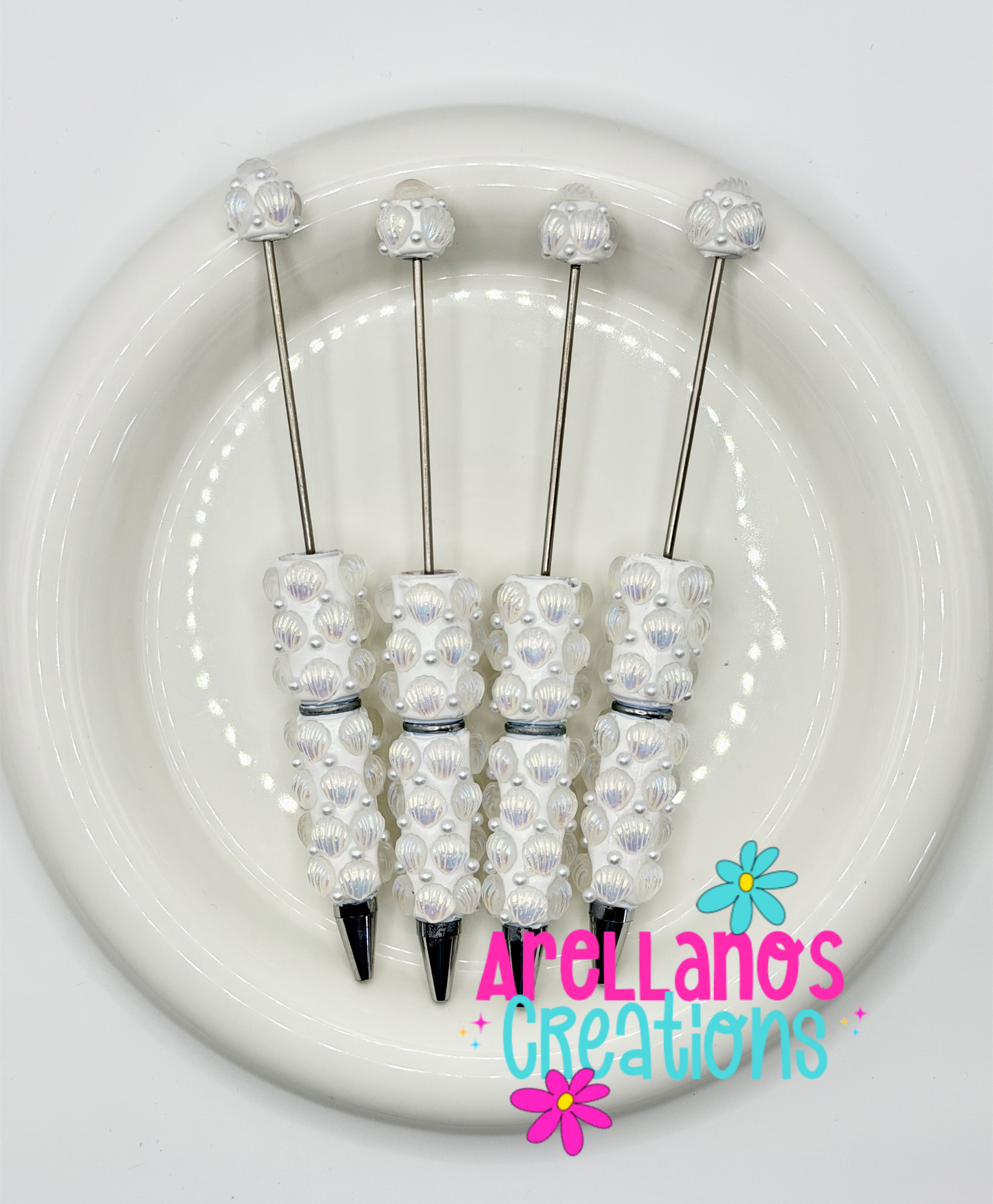 White Seashells - Super Blingy Pen (1PC)