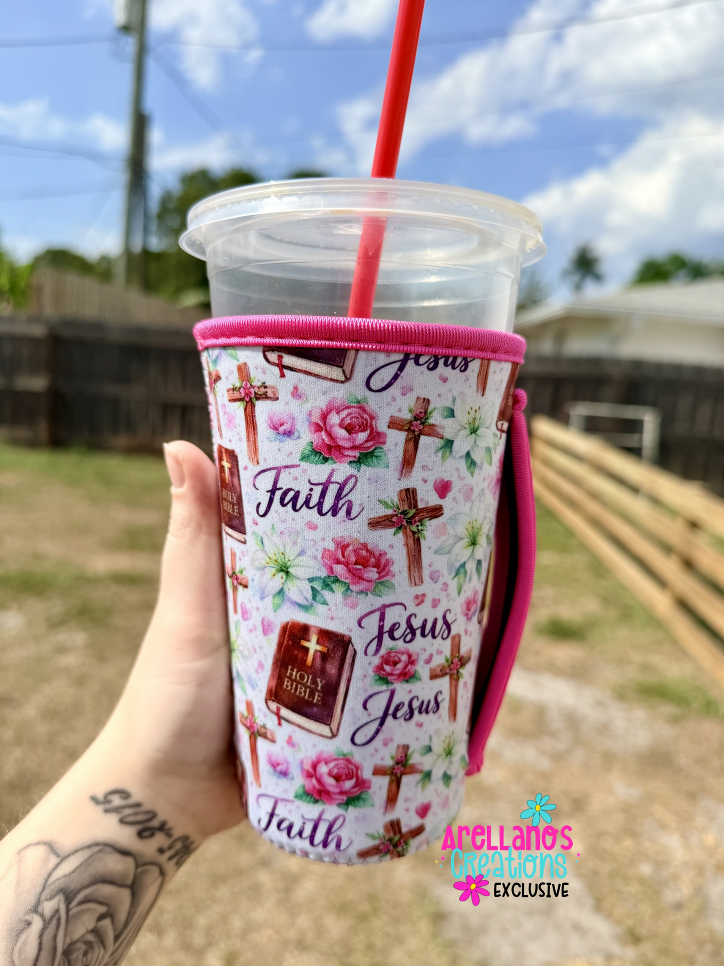 Jesus & Faith Cup Koozie (1ct) EXCLUSIVE