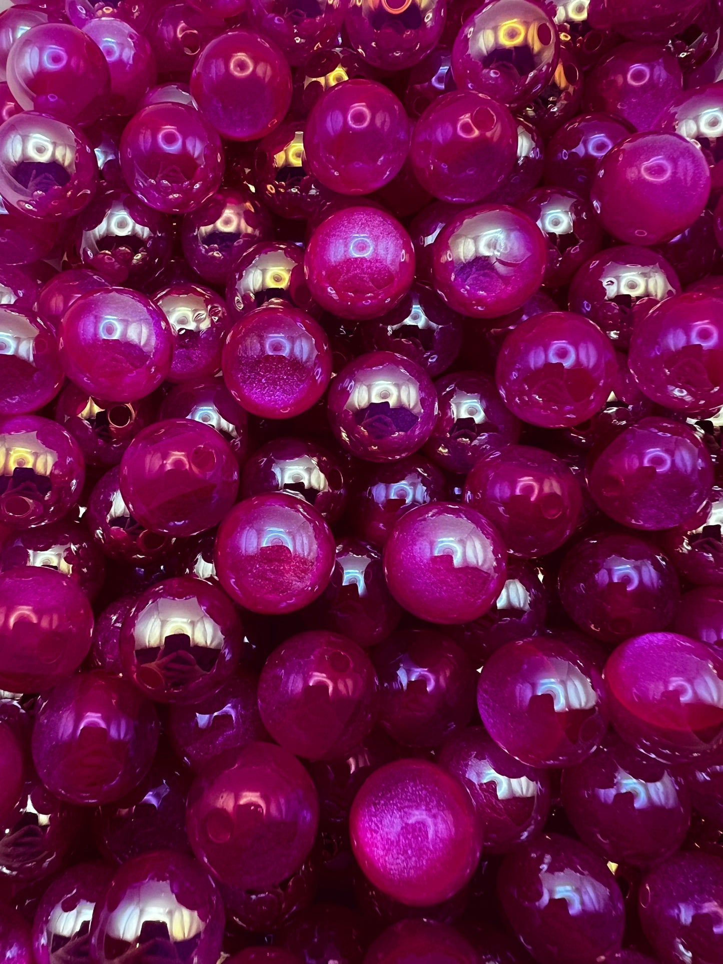 15mm glitter galaxy cat eye acrylic beads (7 different colors)