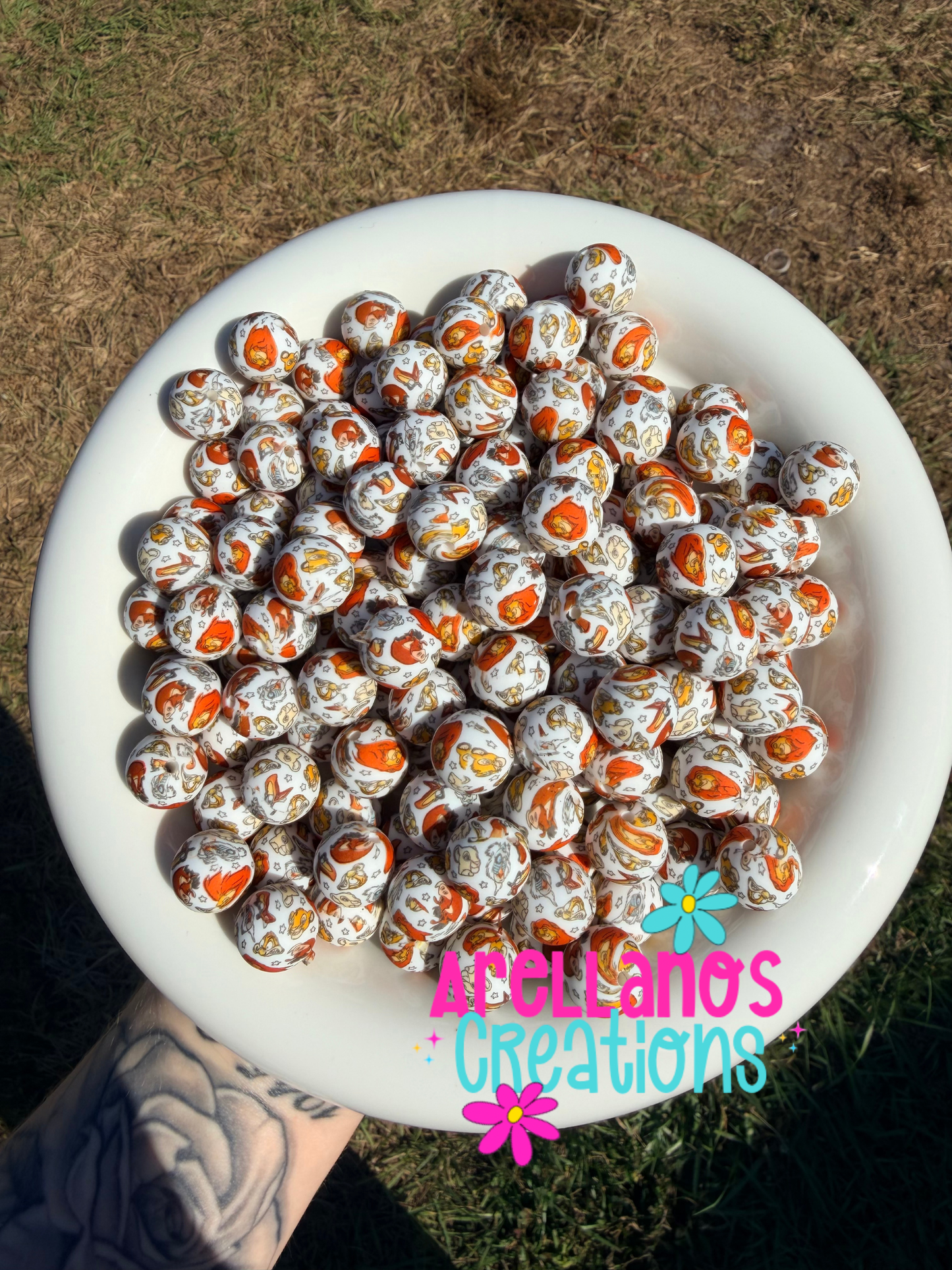 SP-210 king of lion silicone beads 1PC