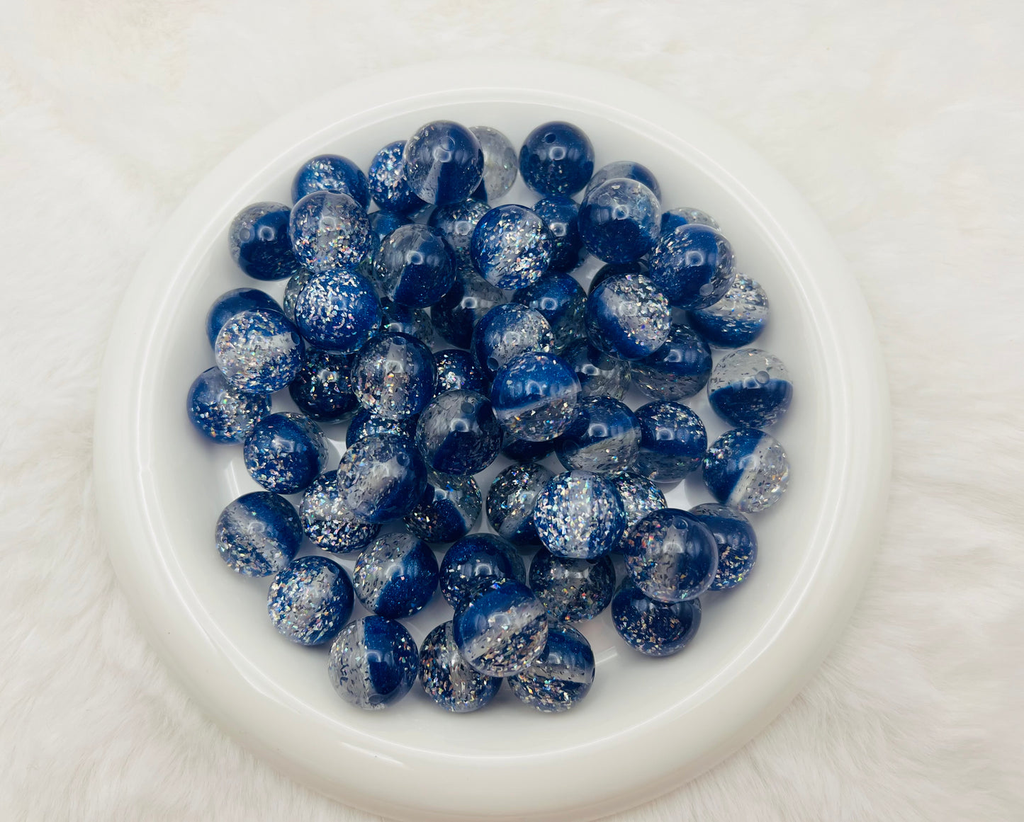 20mm glitter film cat eye acrylic beads (10 different colors)
