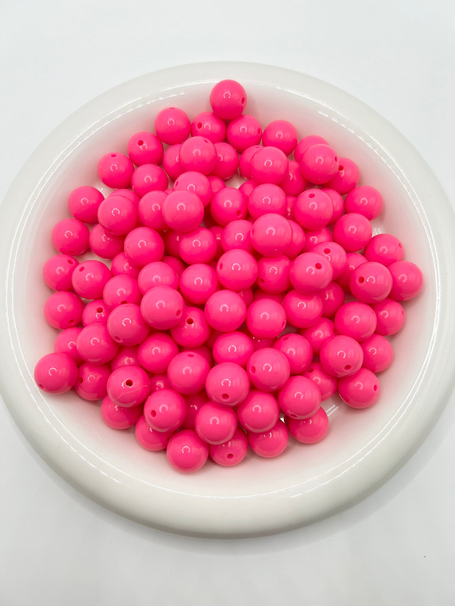 15mm poppin pink liquid silicone beads