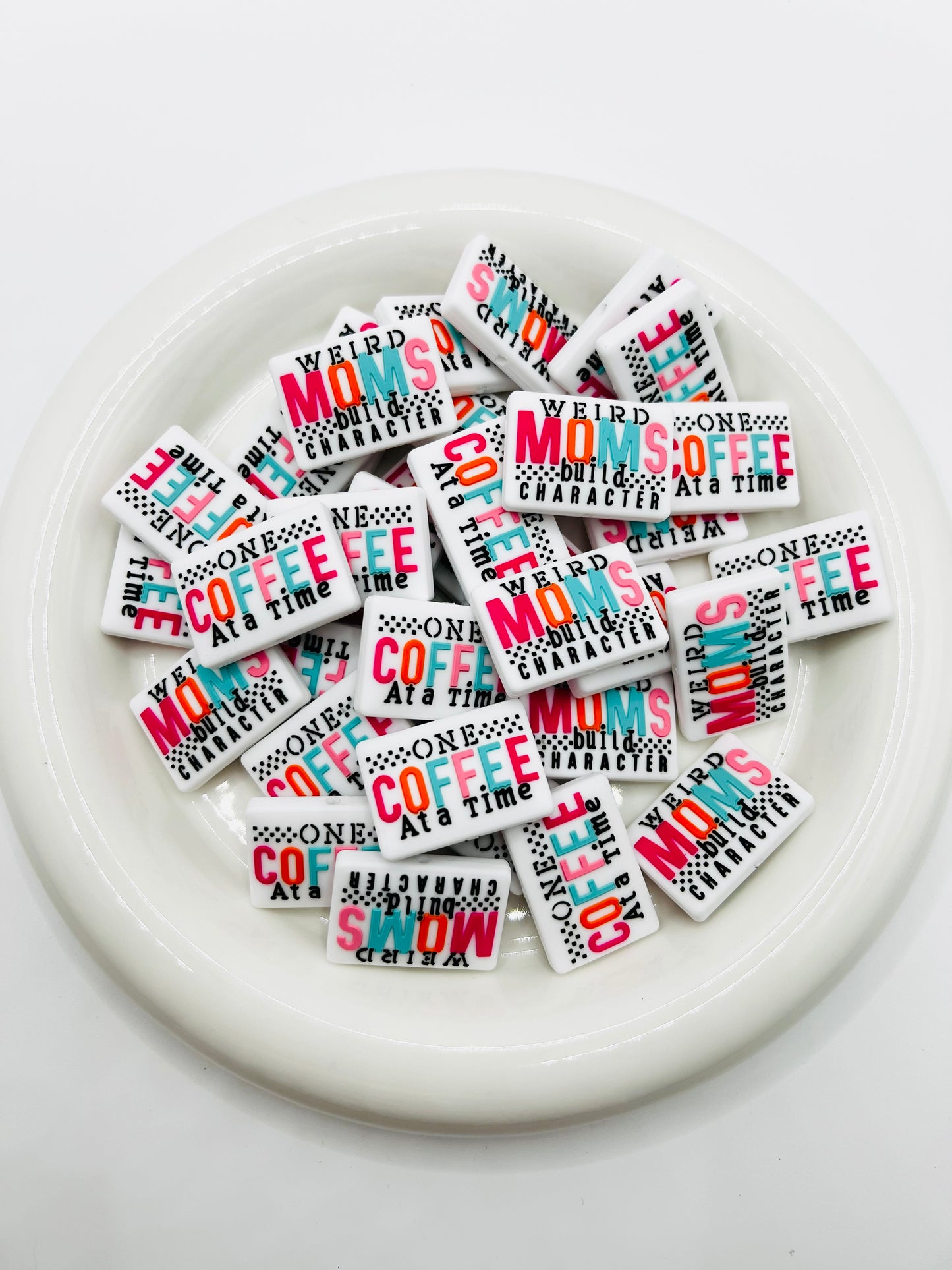 Weird moms build character one coffee at a time focal