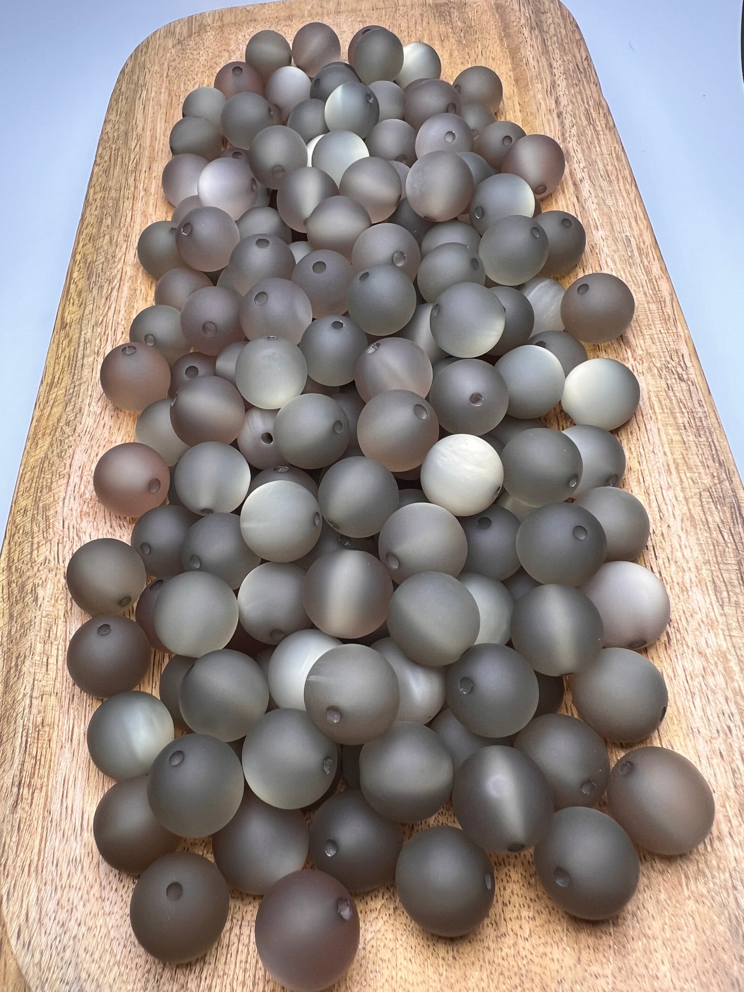 Frosted Cat Eye Acrylic Beads 15mm (Pack of 10) 9 Colors