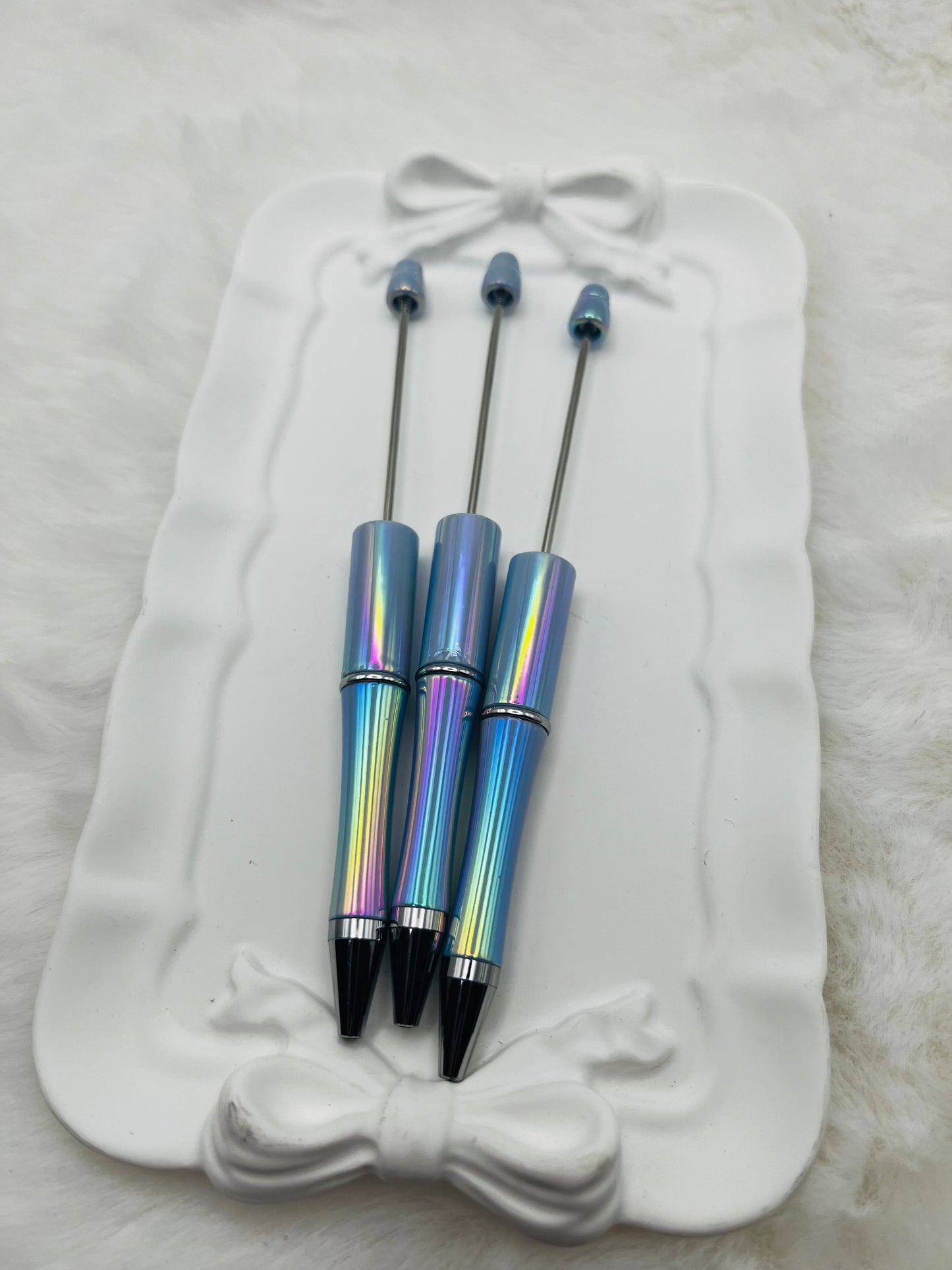 Cornflower blue opal beadable pens