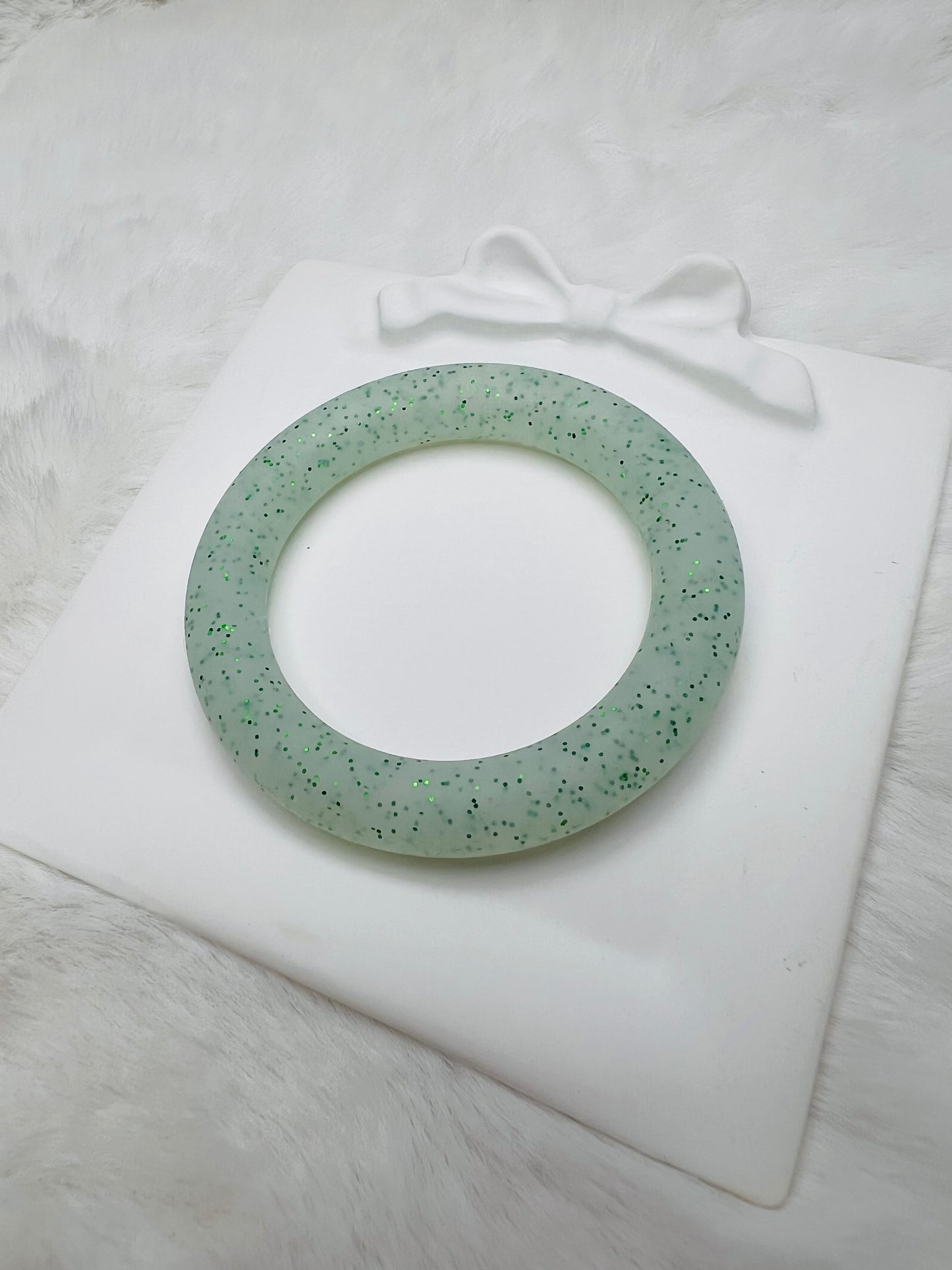 Glitter 65mm silicone rings (7 colors)
