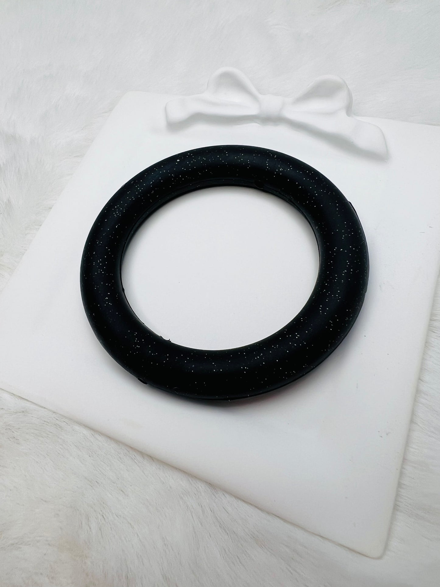 Glitter 65mm silicone rings (7 colors)