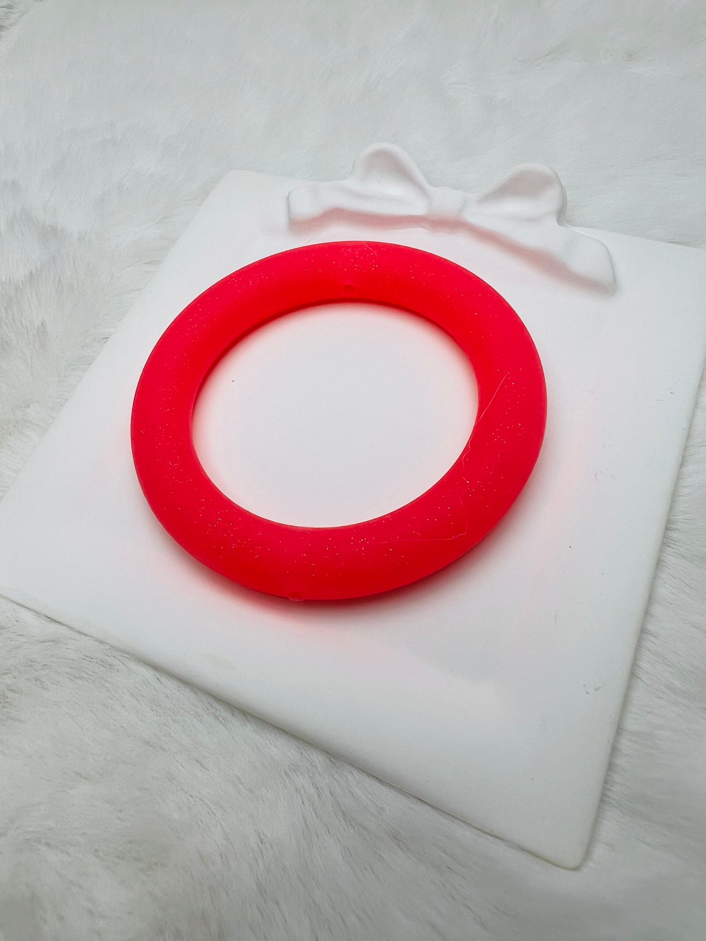 Glitter 65mm silicone rings (7 colors)
