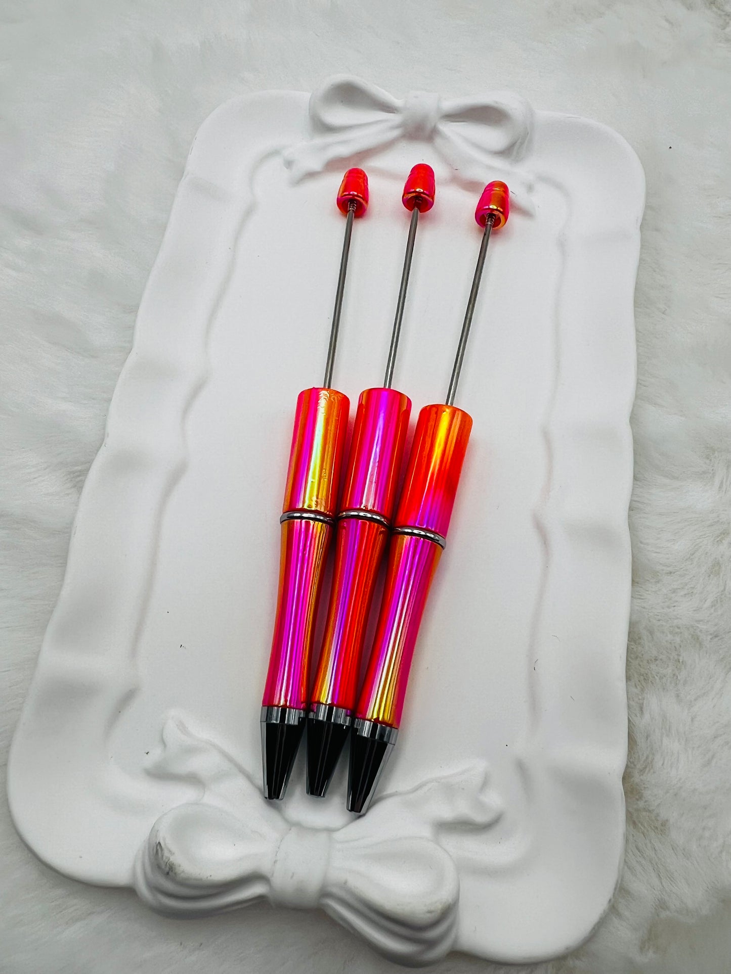 Blood orange opal beadable pen