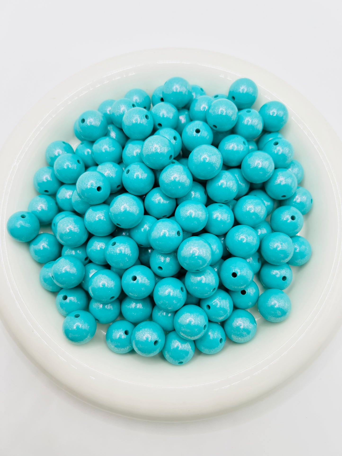 15mm turquoise opal silicone beads
