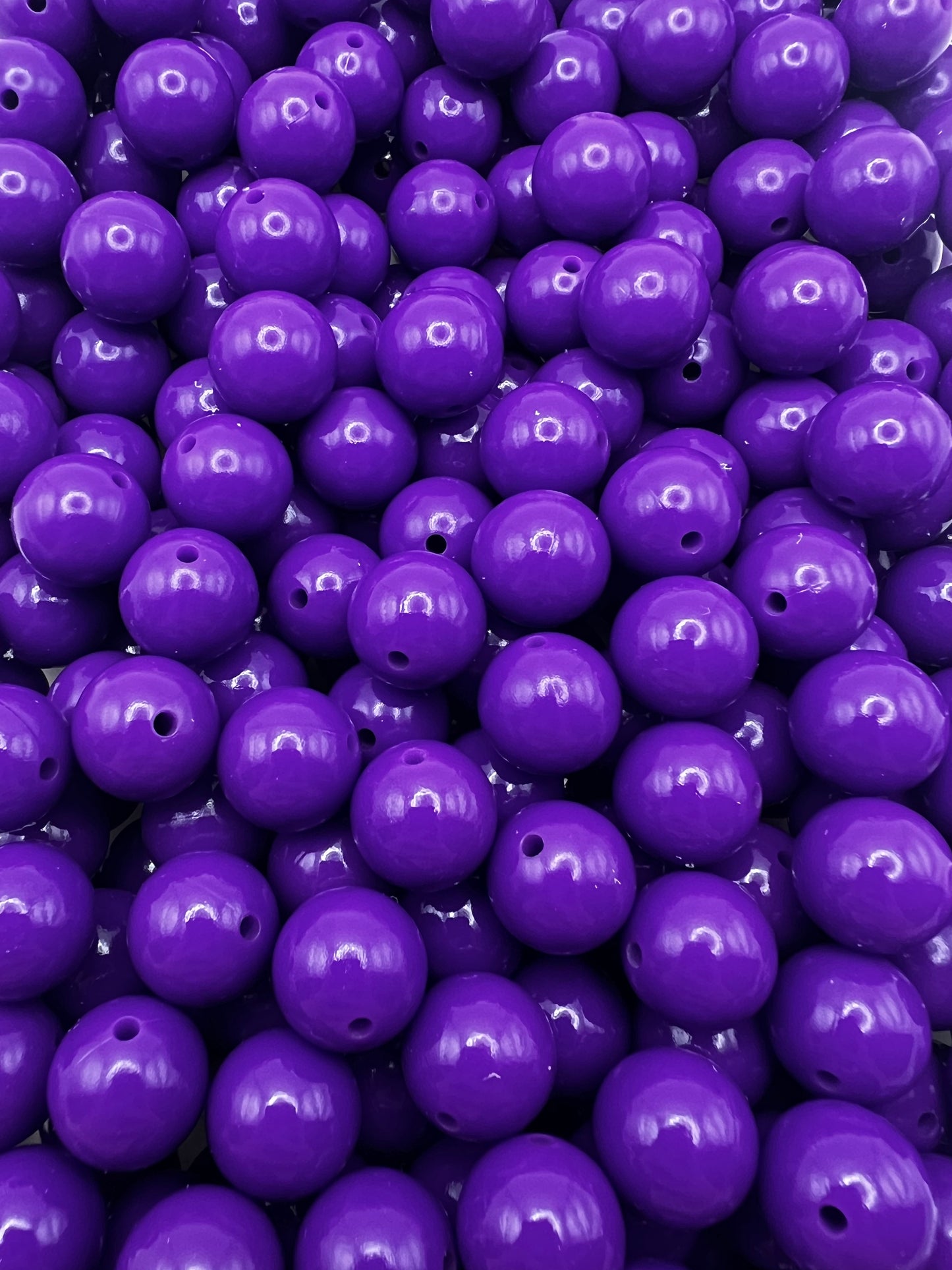 15mm violet liquid silicone beads