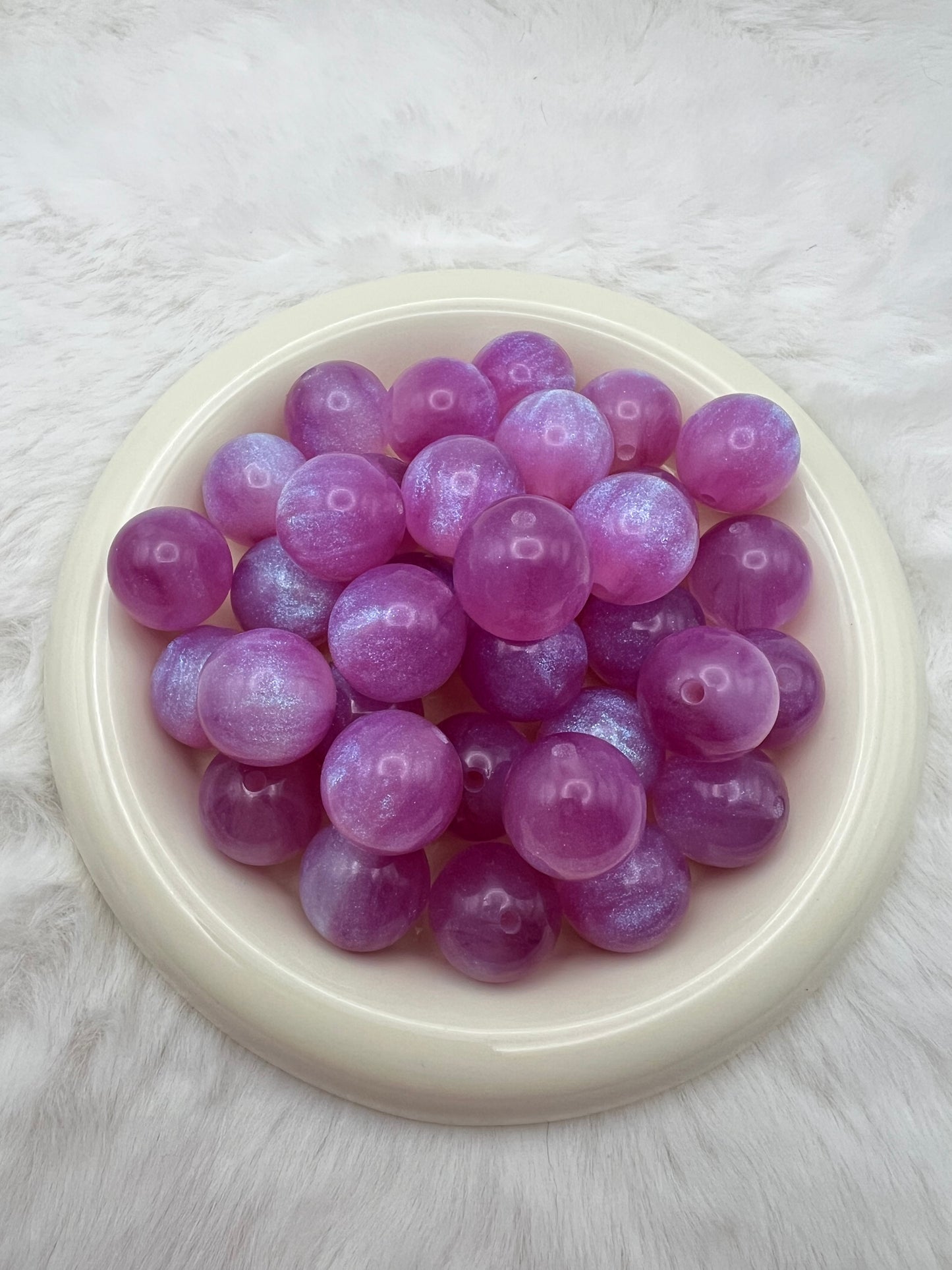 20mm glitter galaxy acrylic beads (8 different colors)