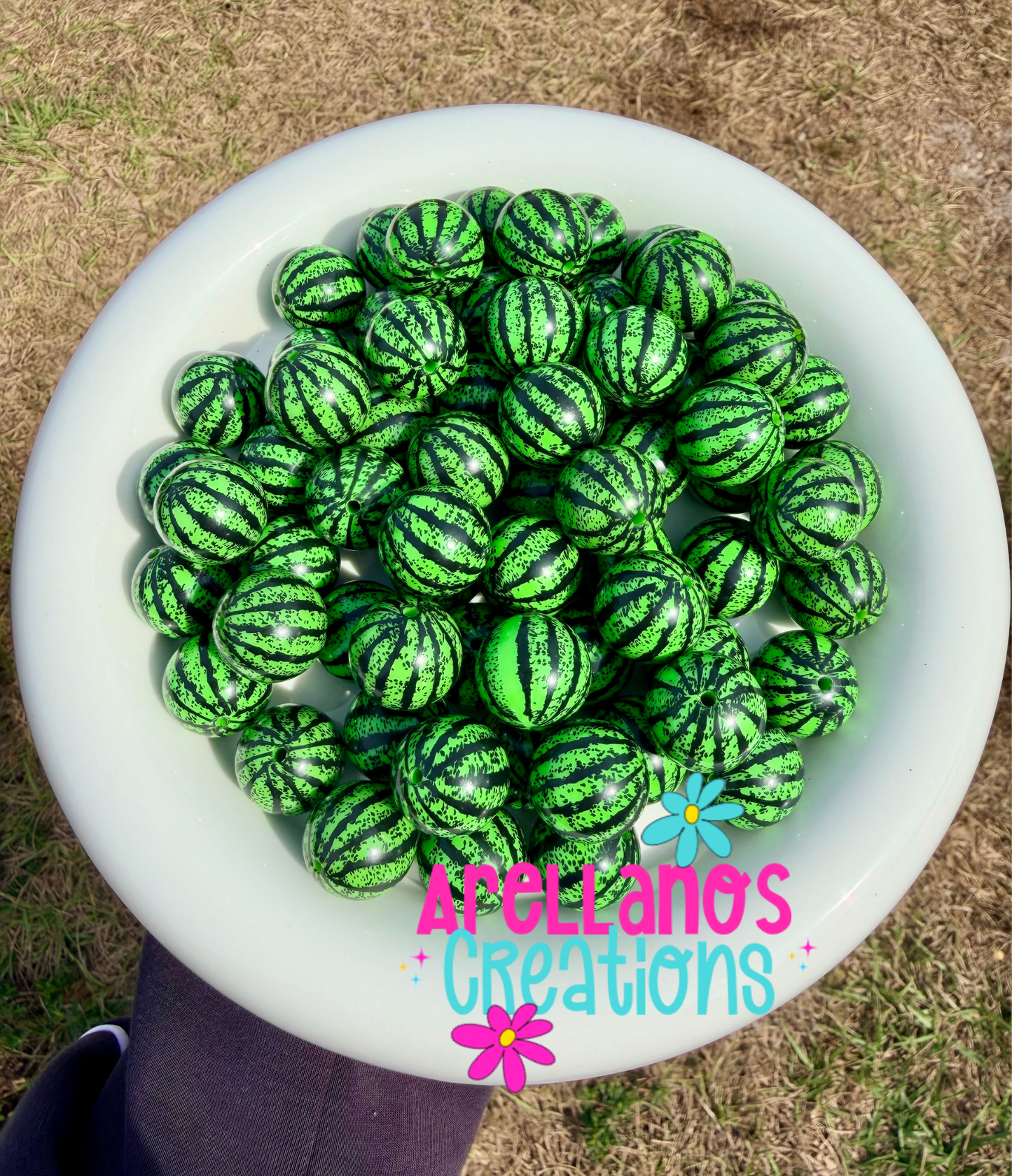 20mm Watermelon bubblegum beads (1PC)