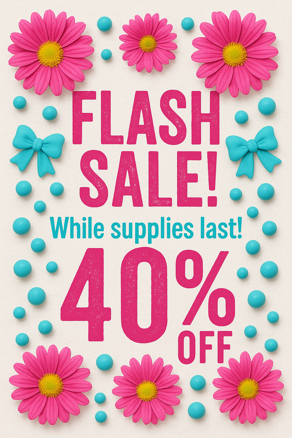 FLASH SALE! Selected items only
