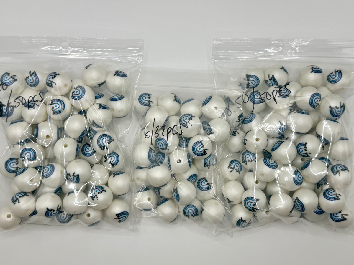 20mm boy mama bubblegum bead packs