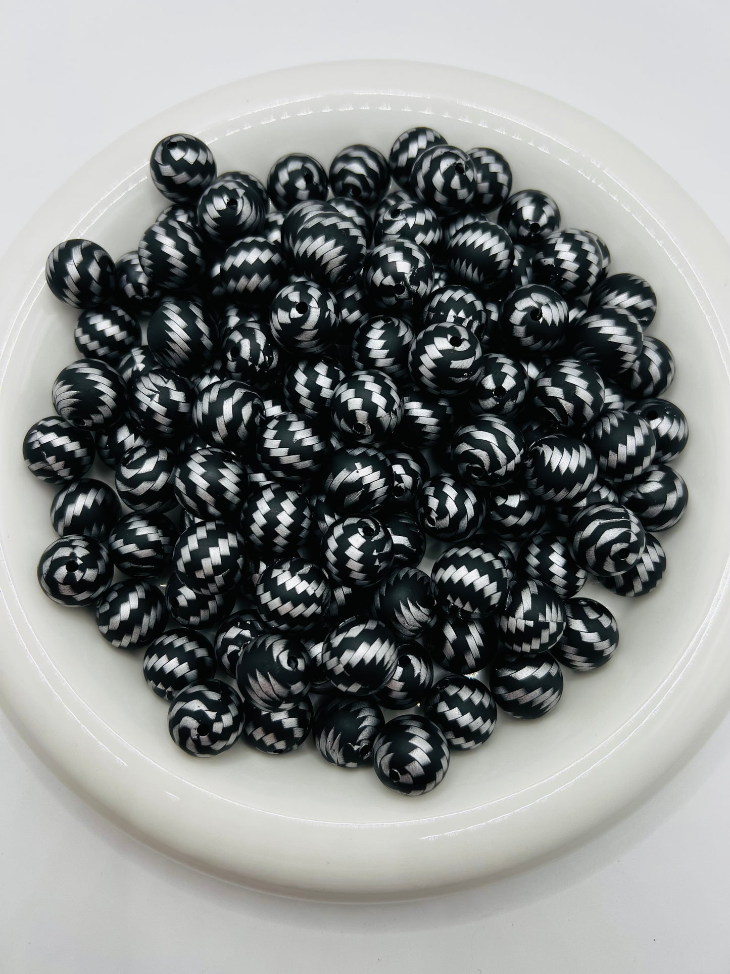 15mm chrome haze silicone beads