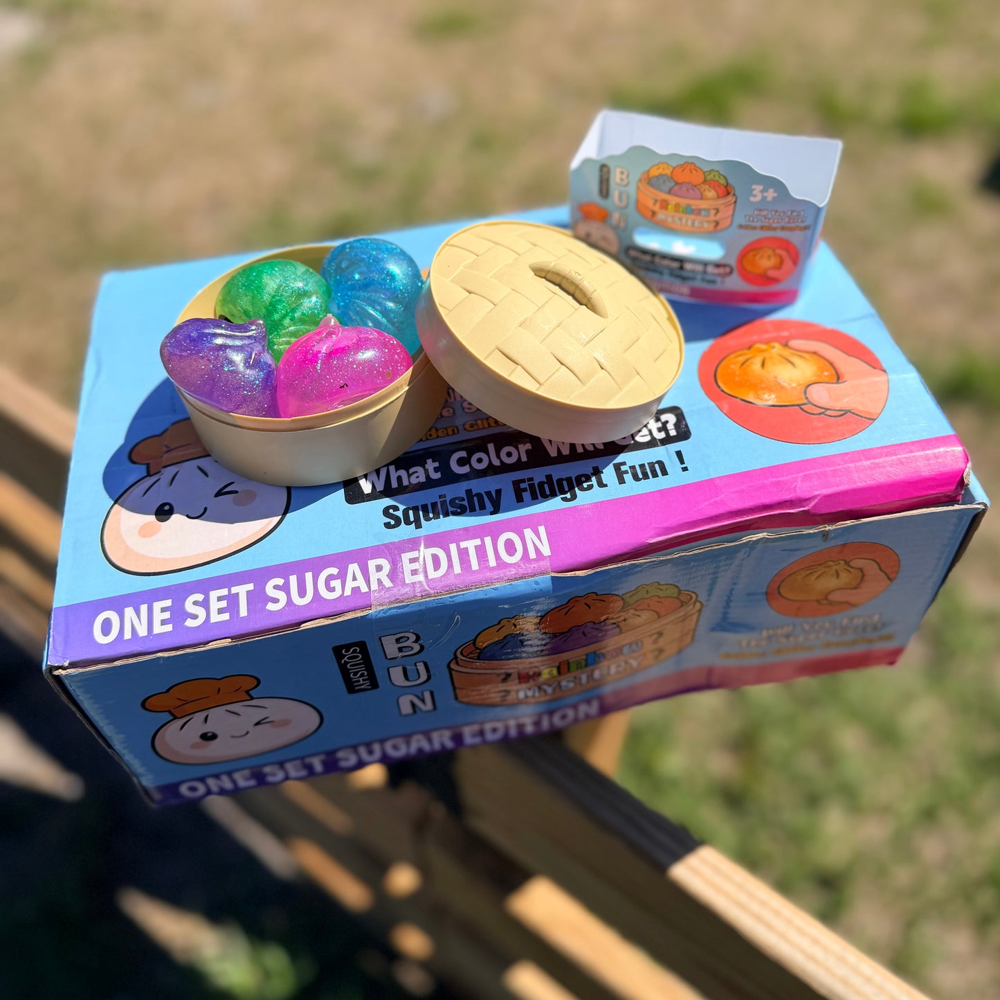 VIRAL (GLITTER 4-Pack MINI) Squishy Dumplings {1ct- SELECTED AT RANDOM}